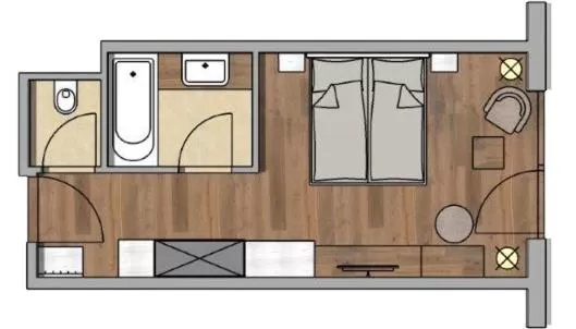 Photo of the whole room in Das Schloss an der Eisenstrasse