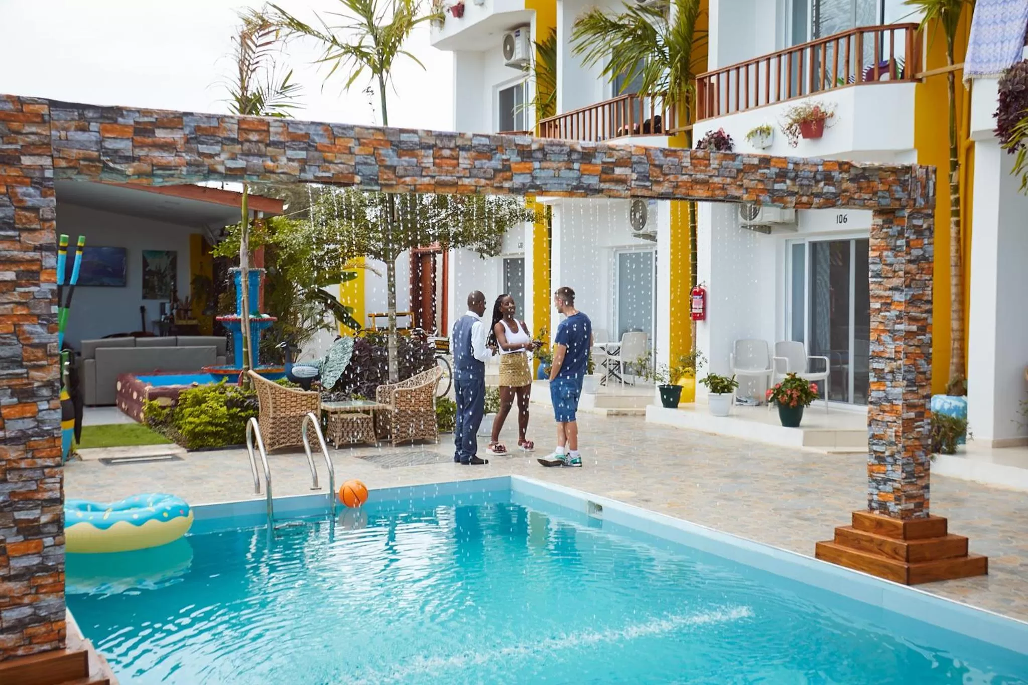 Pool view, Swimming Pool in Canary Nungwi Hotel & Free SPA