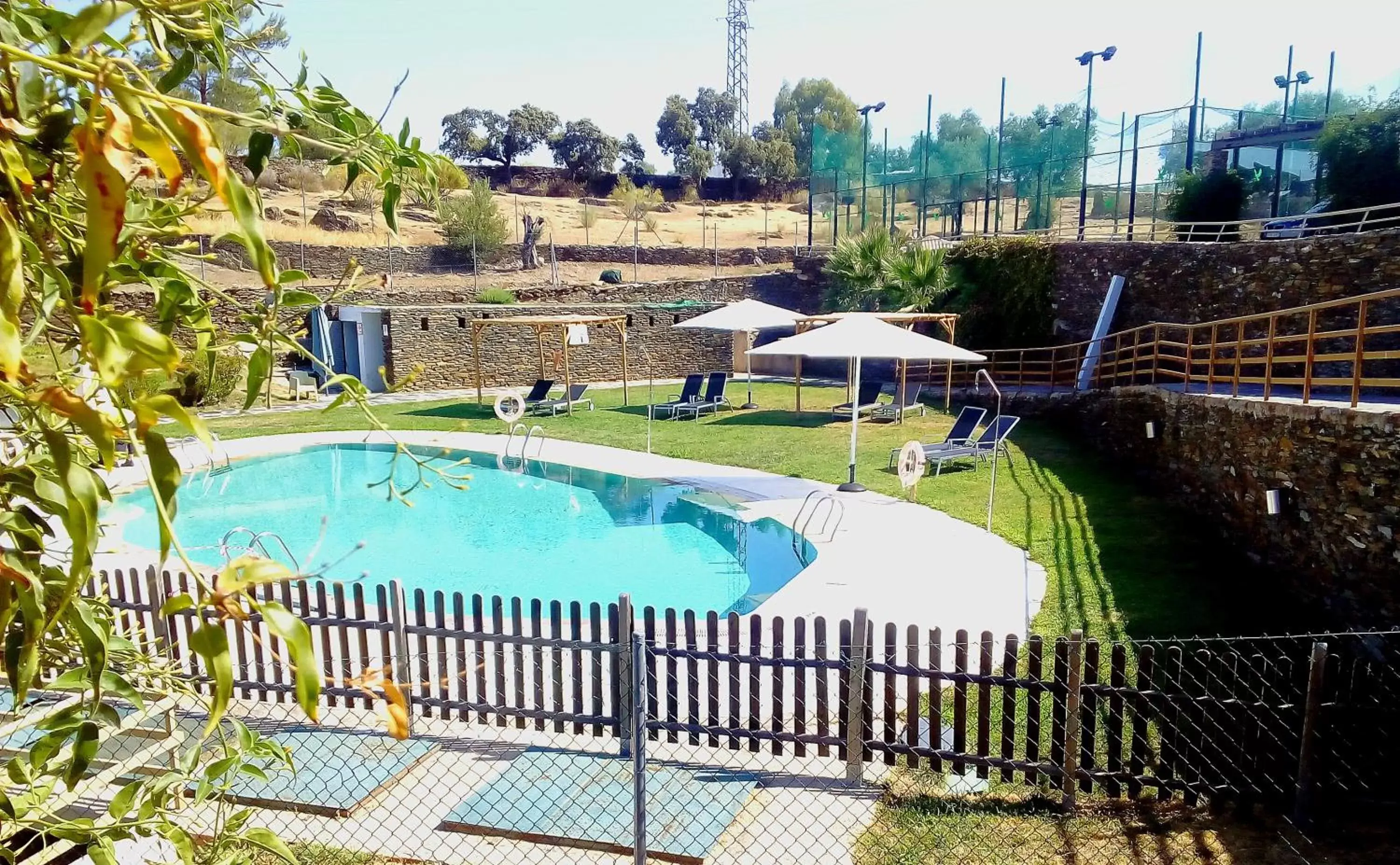Swimming pool, Pool View in Hospedería Conventual de Alcántara