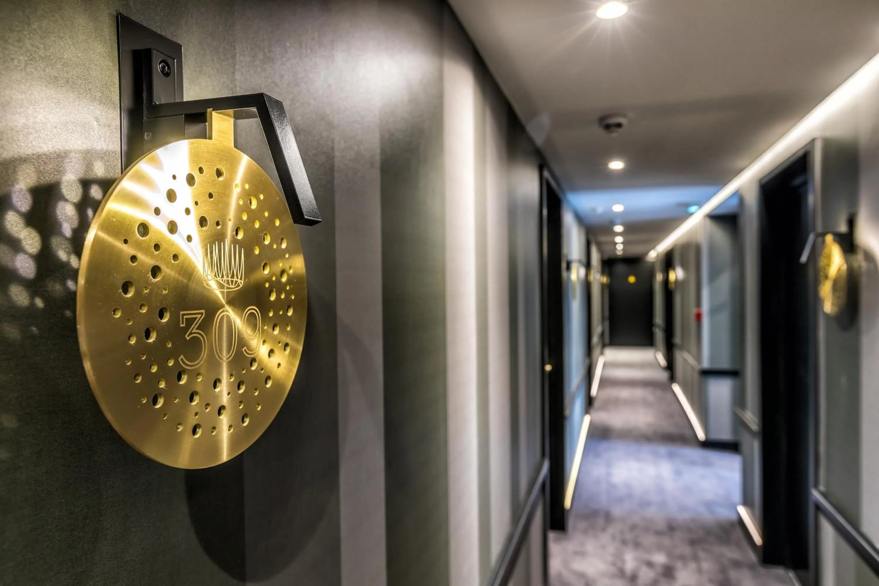 Decorative detail in Hotel Restaurant Au Boeuf Couronné