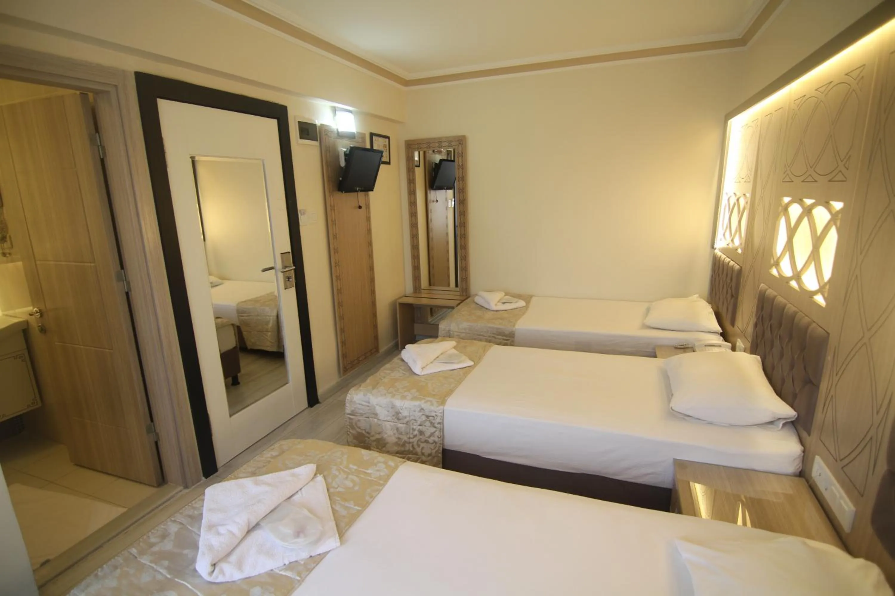 Decorative detail, Bed in Grand Liza Hotel