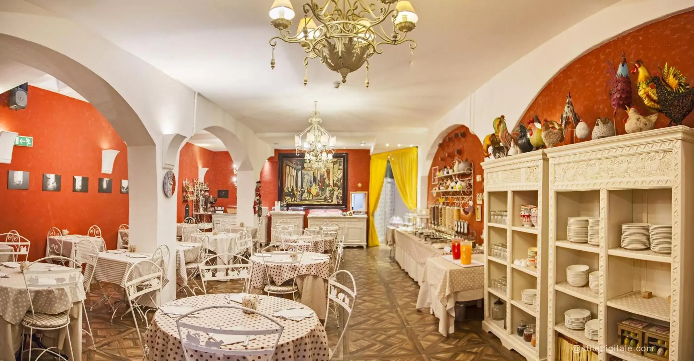 Breakfast, Restaurant/Places to Eat in Hotel Il Guercino