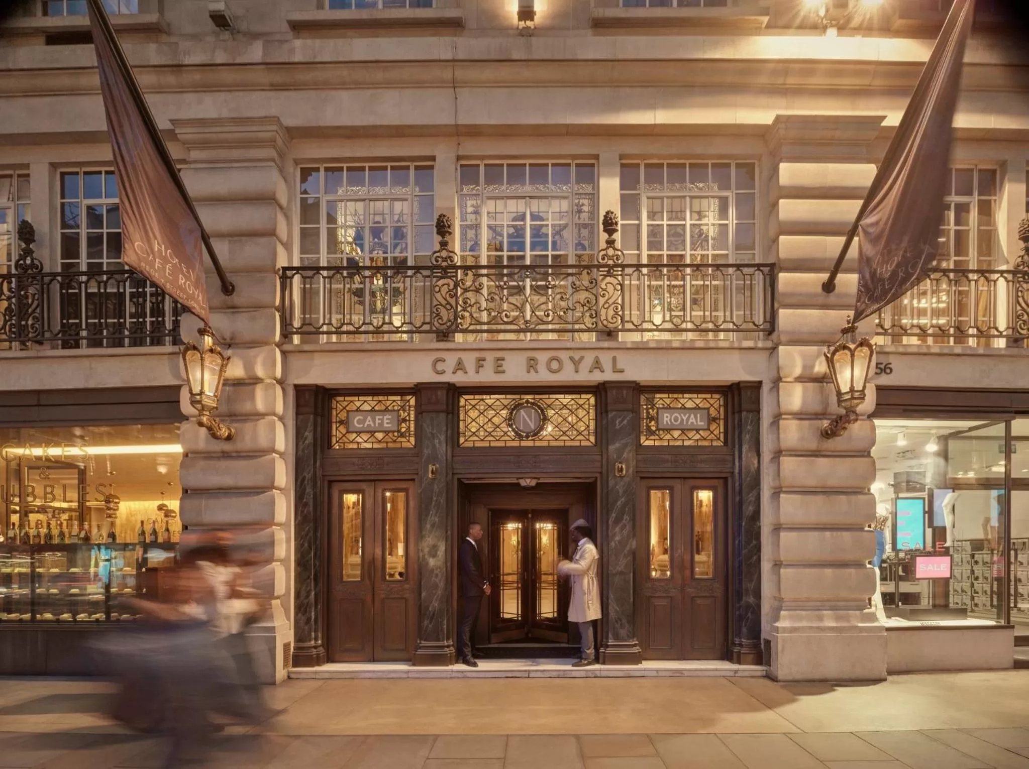 Facade/entrance in Hotel Cafe Royal
