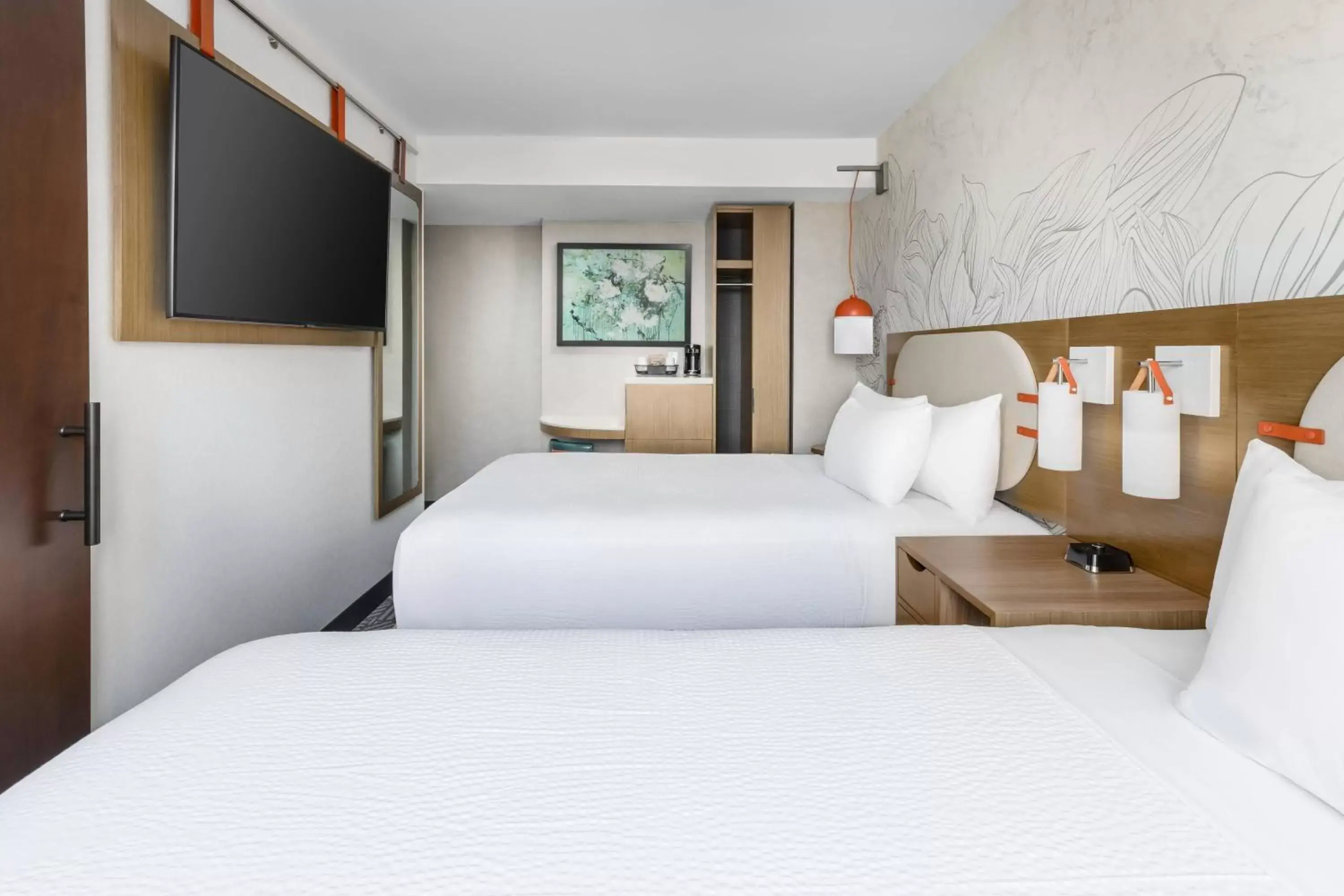 Bedroom, Bed in SpringHill Suites by Marriott New York Manhattan Chelsea