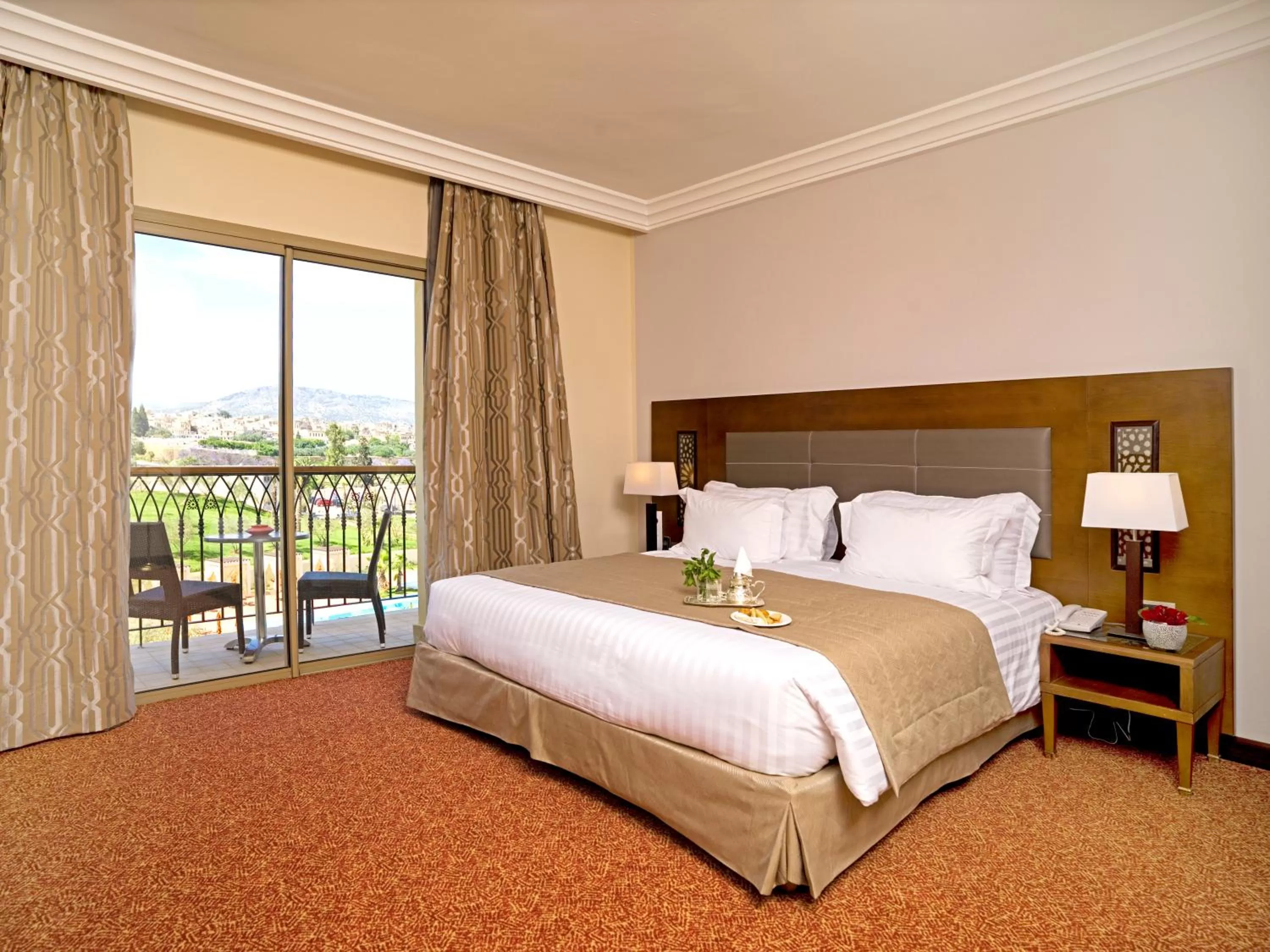 View (from property/room), Bed in Palais Medina Riad Resort