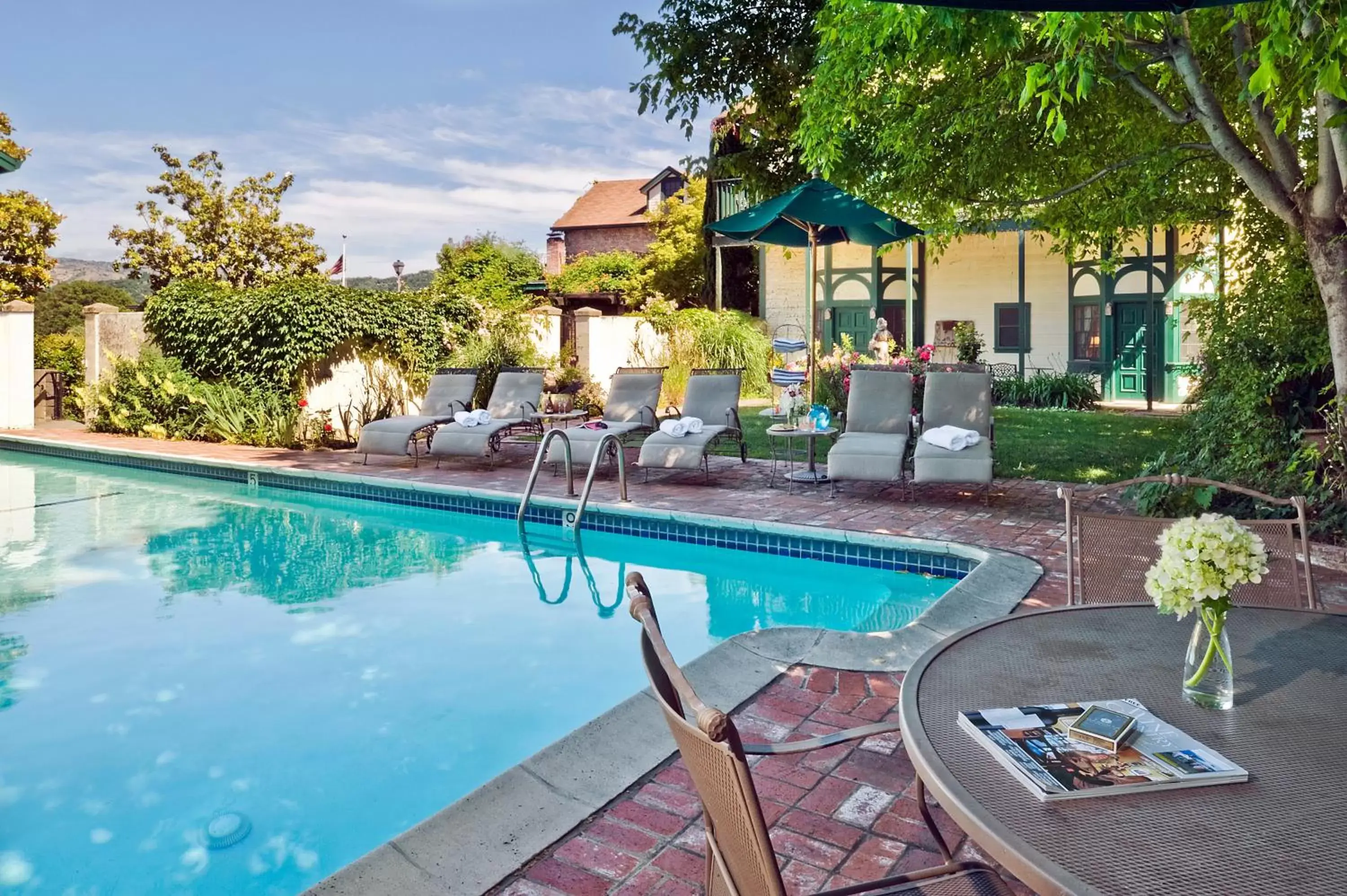 Natural landscape, Swimming Pool in Maison Fleurie, A Four Sisters Inn