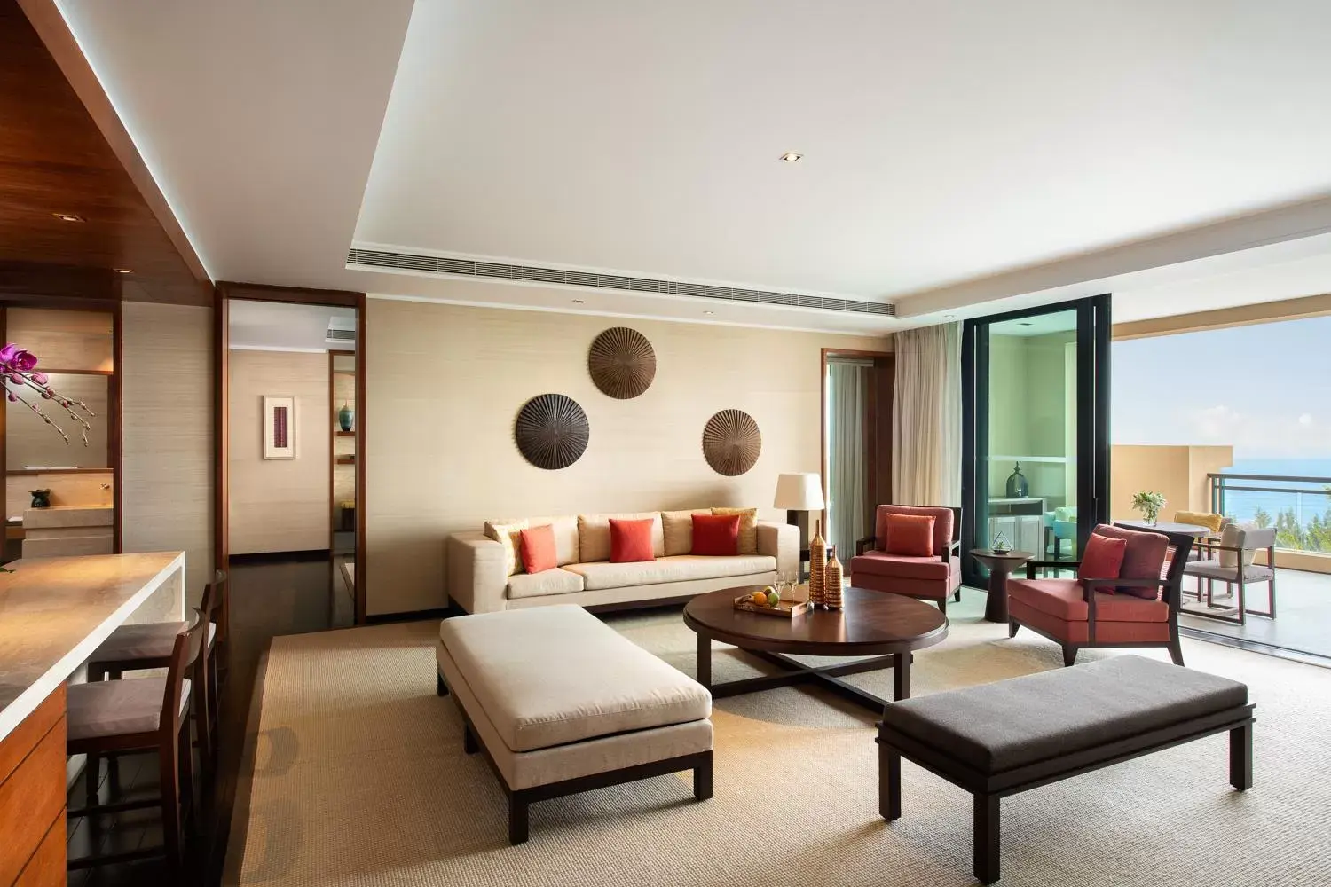 Living room, Seating Area in Raffles Hainan Clear Water Bay