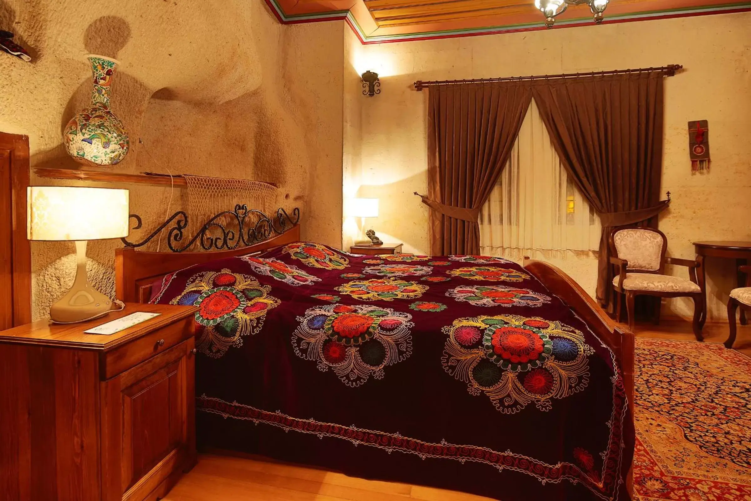 Bed in Cappadocia Cave Suites