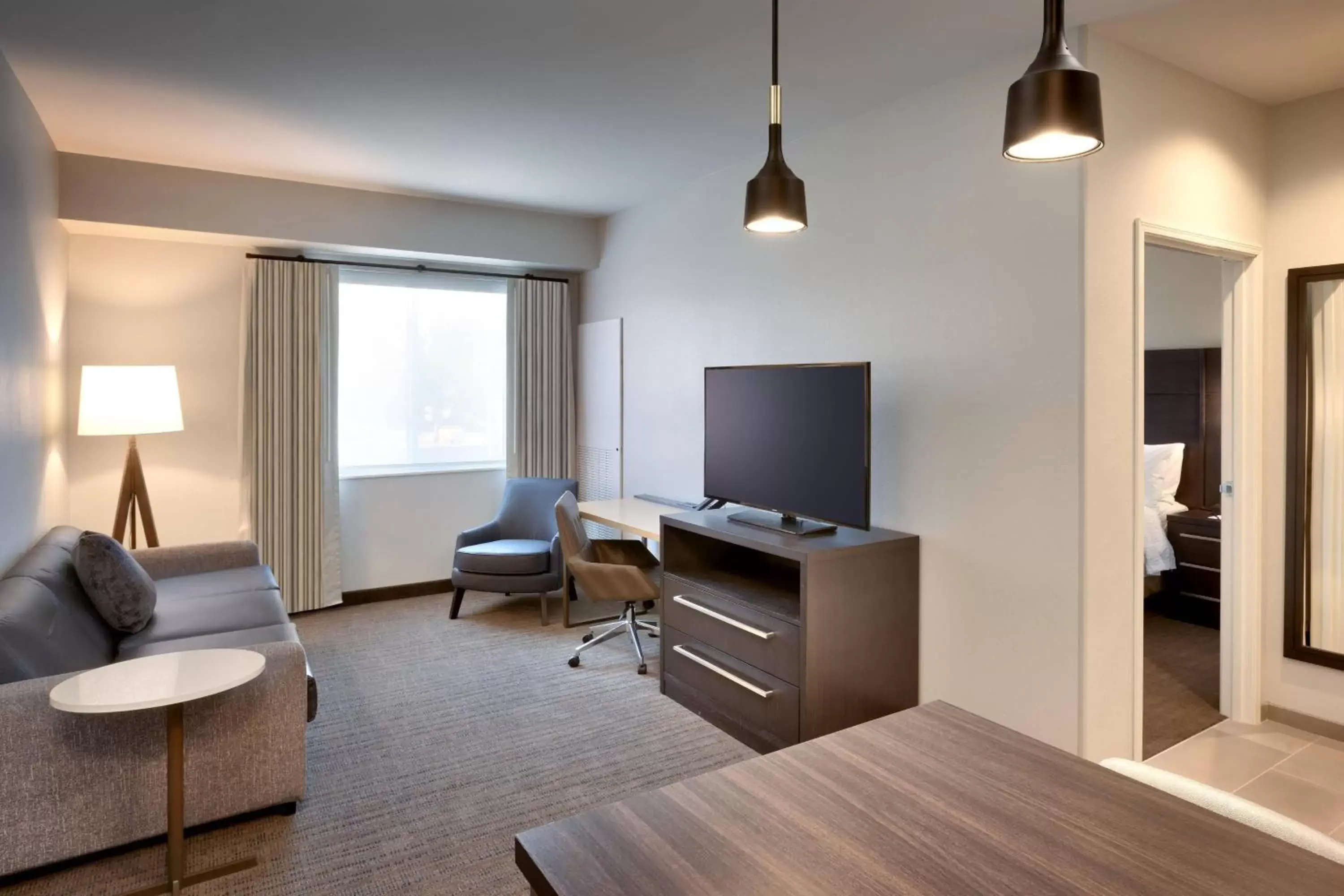 Bedroom, TV/Entertainment Center in Residence Inn by Marriott San Marcos