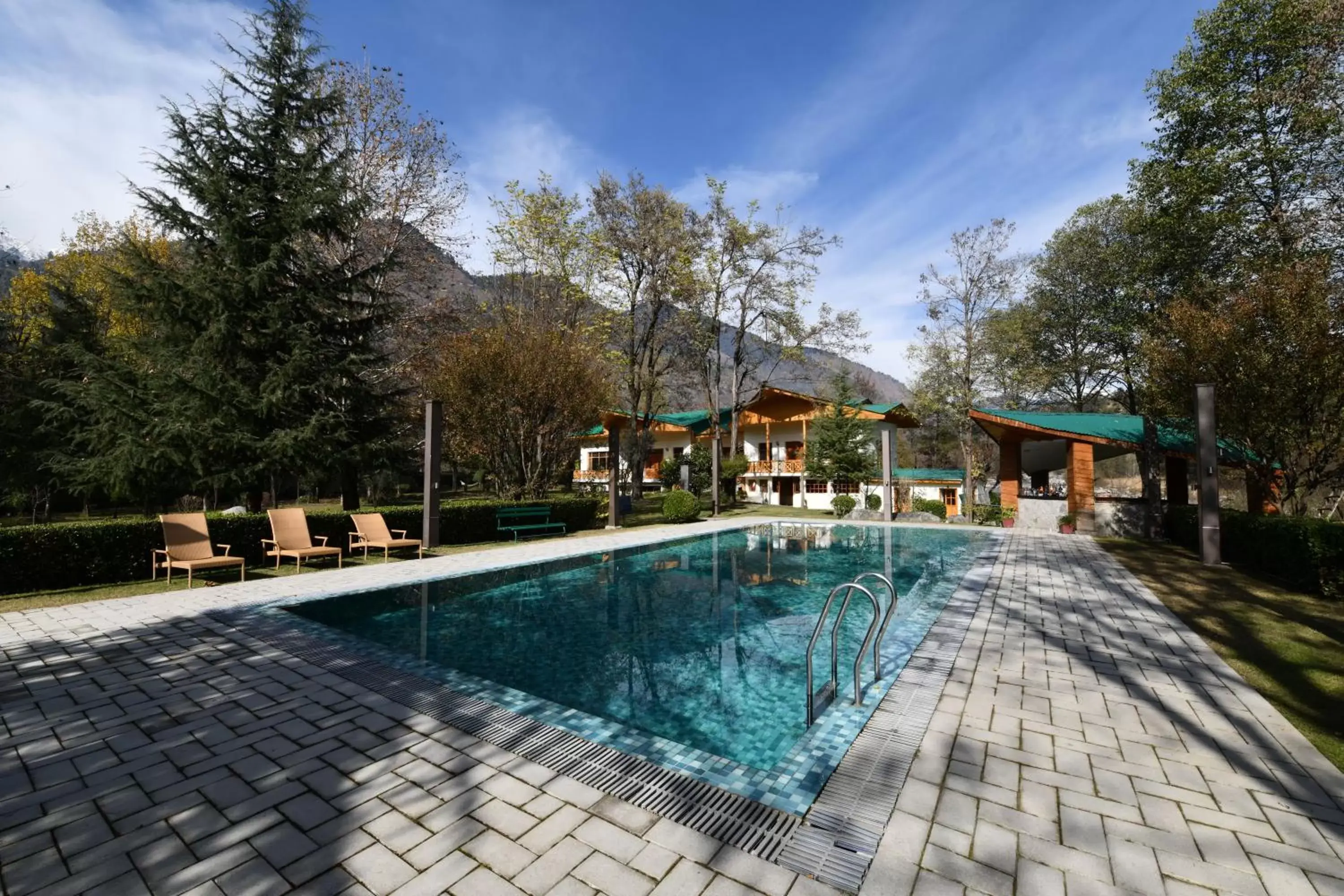 Swimming pool in Span Resort and Spa, Manali Swimming pool in Span Resort and Spa, Manali