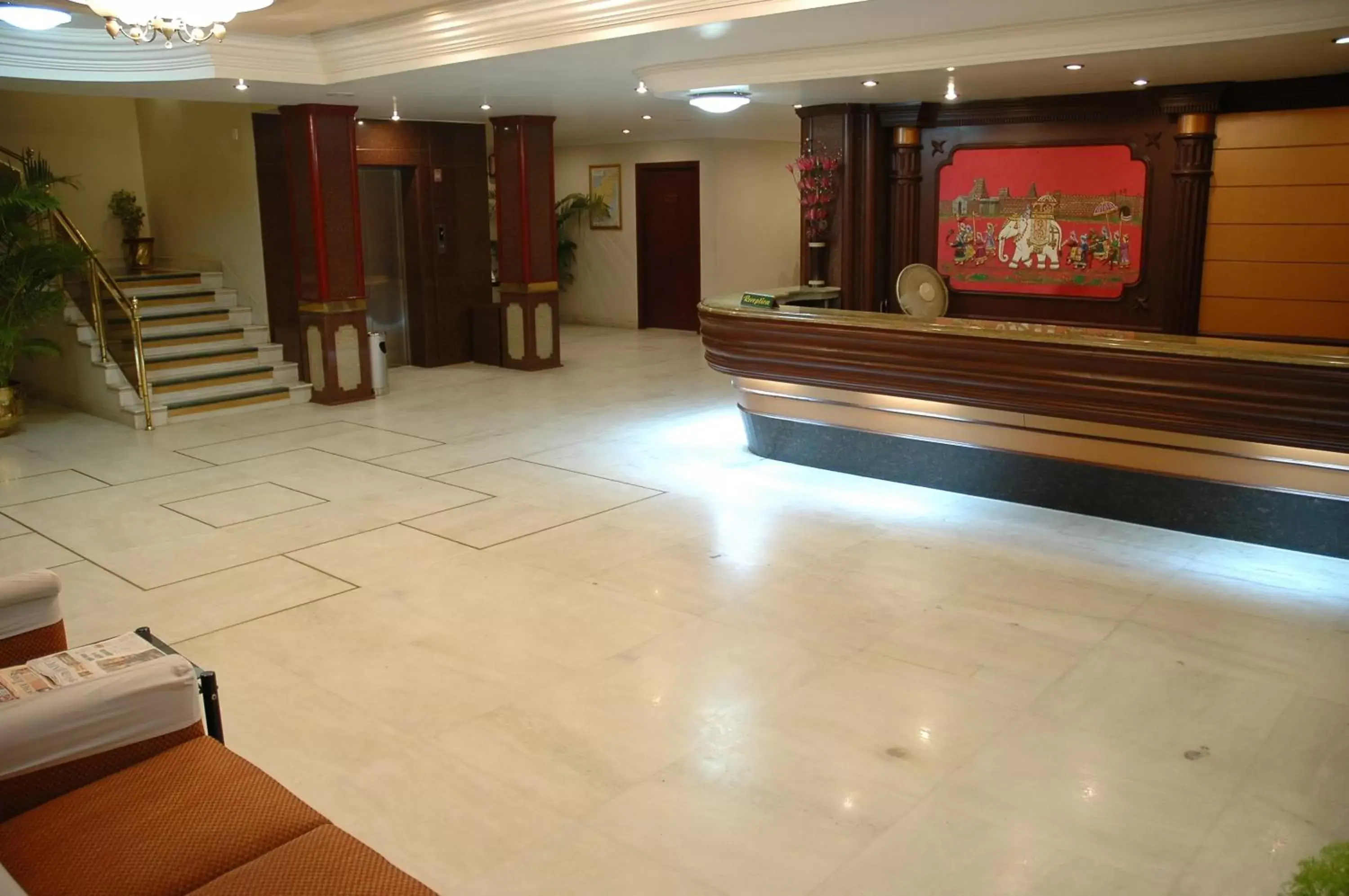 Lobby or reception in Hotel Gnanam Lobby or reception in Hotel Gnanam
