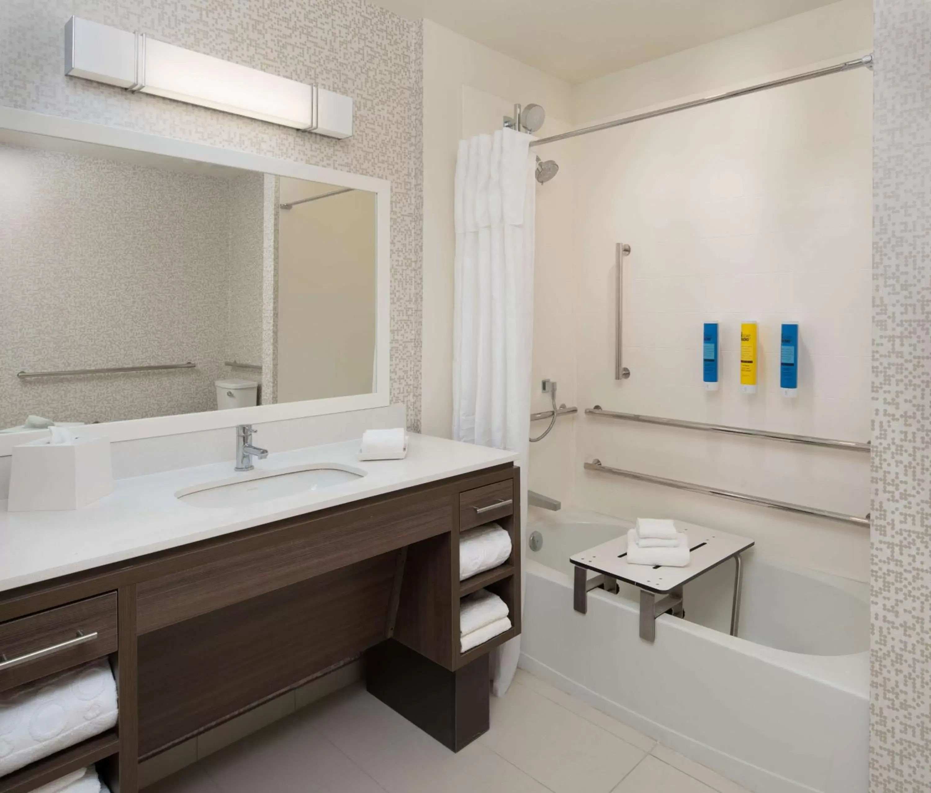 Bathroom in Home2 Suites By Hilton Ft. Lauderdale Downtown, Fl