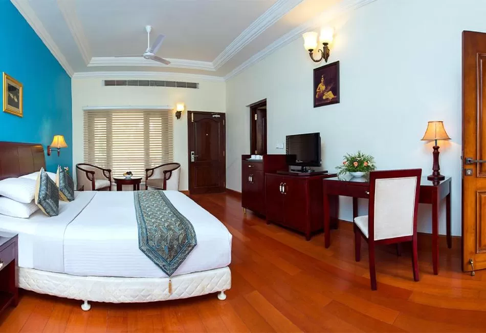 Bed in GReaT Trails Riverview Thanjavur By GRT Hotels
