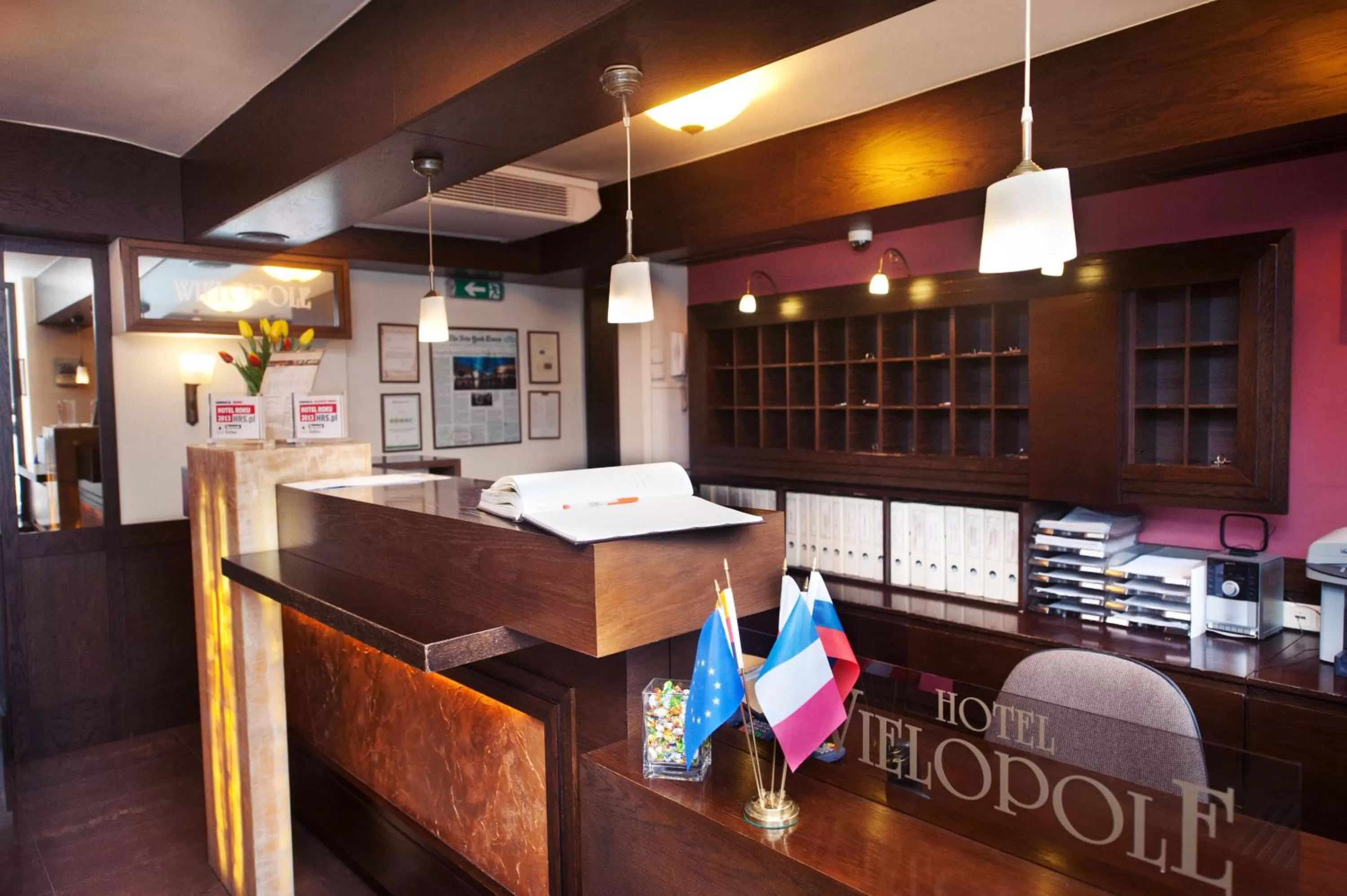 Lobby or reception in Hotel Wielopole