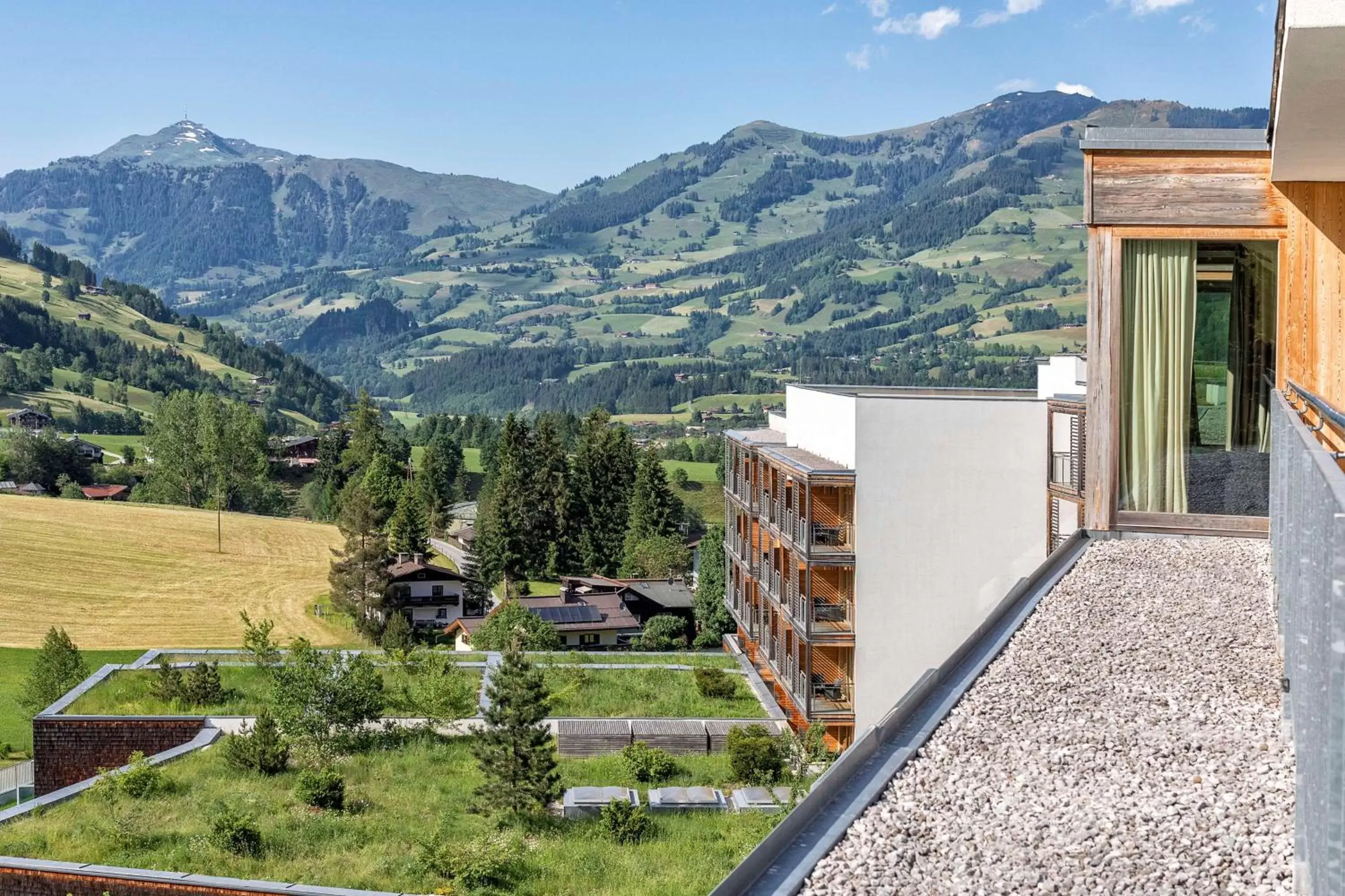 Property building, Mountain View in Kempinski Hotel Das Tirol