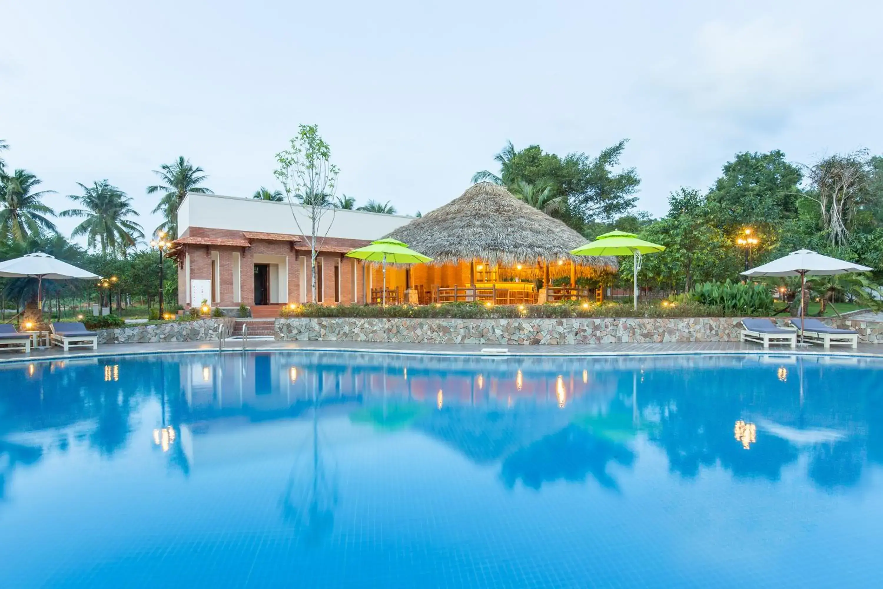 Swimming pool, Property Building in The Garden House Phu Quoc Resort