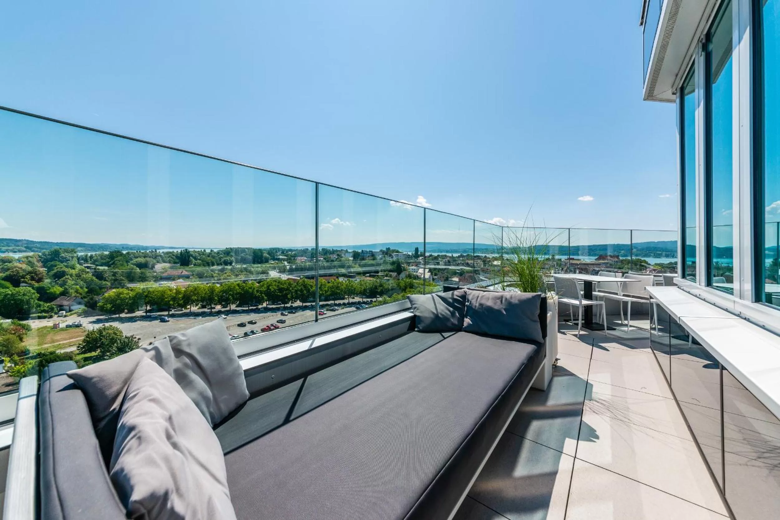Balcony/Terrace in aquaTurm Hotel & Energie