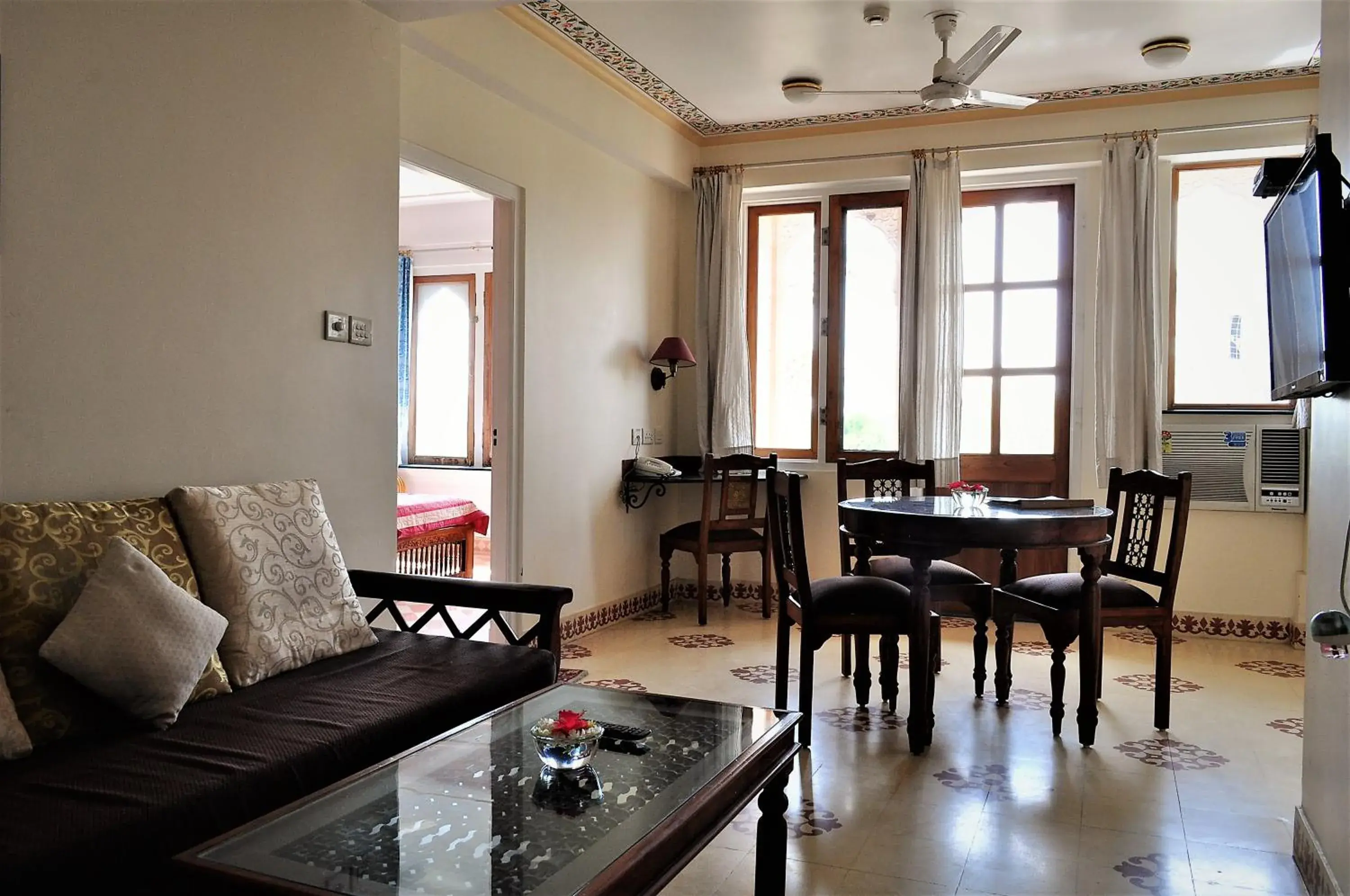 Living room, Seating Area in Om Niwas Suite Hotel