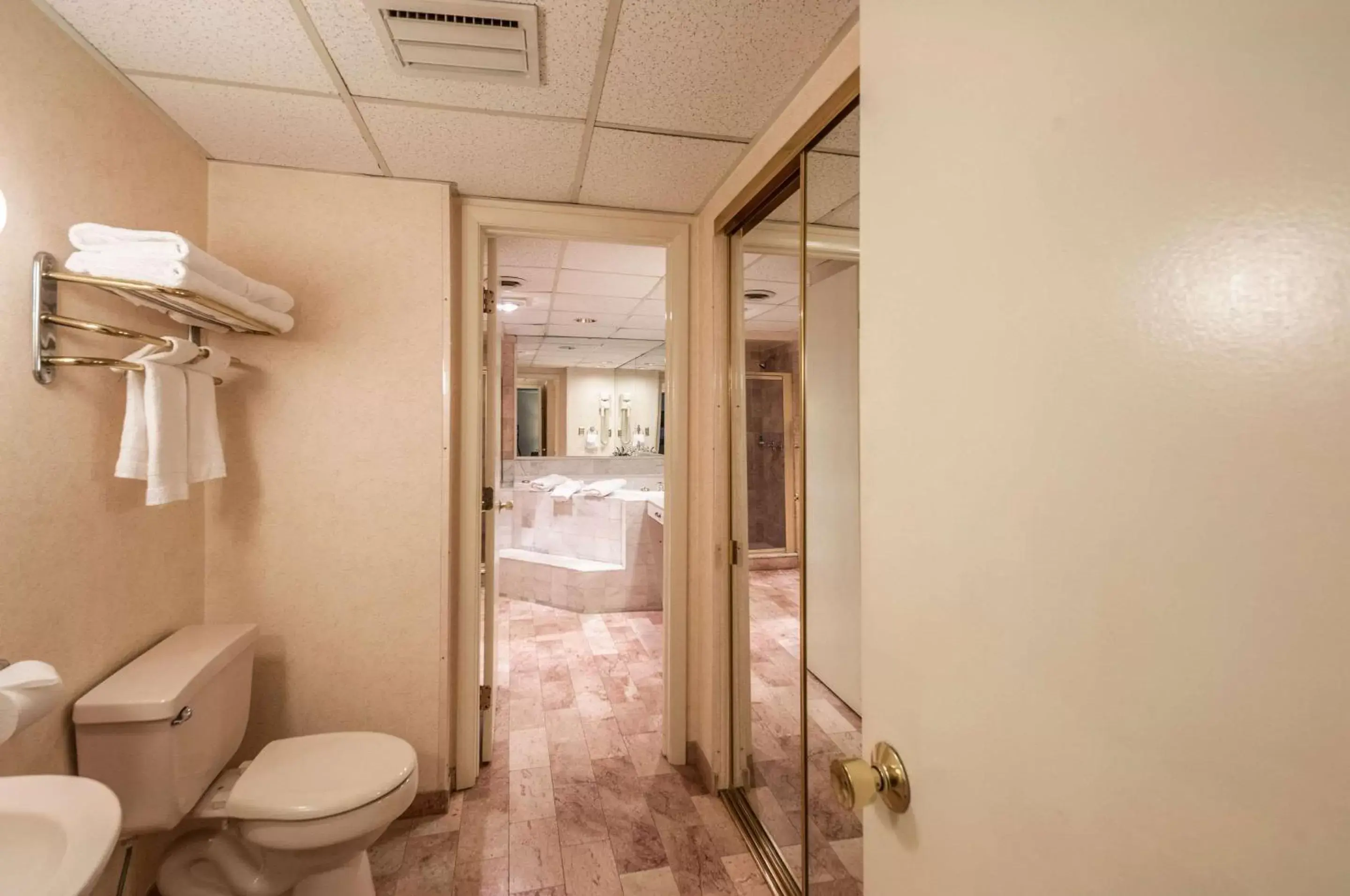 Photo of the whole room, Bathroom in Rodeway Inn and Suites - Charles Town,WV