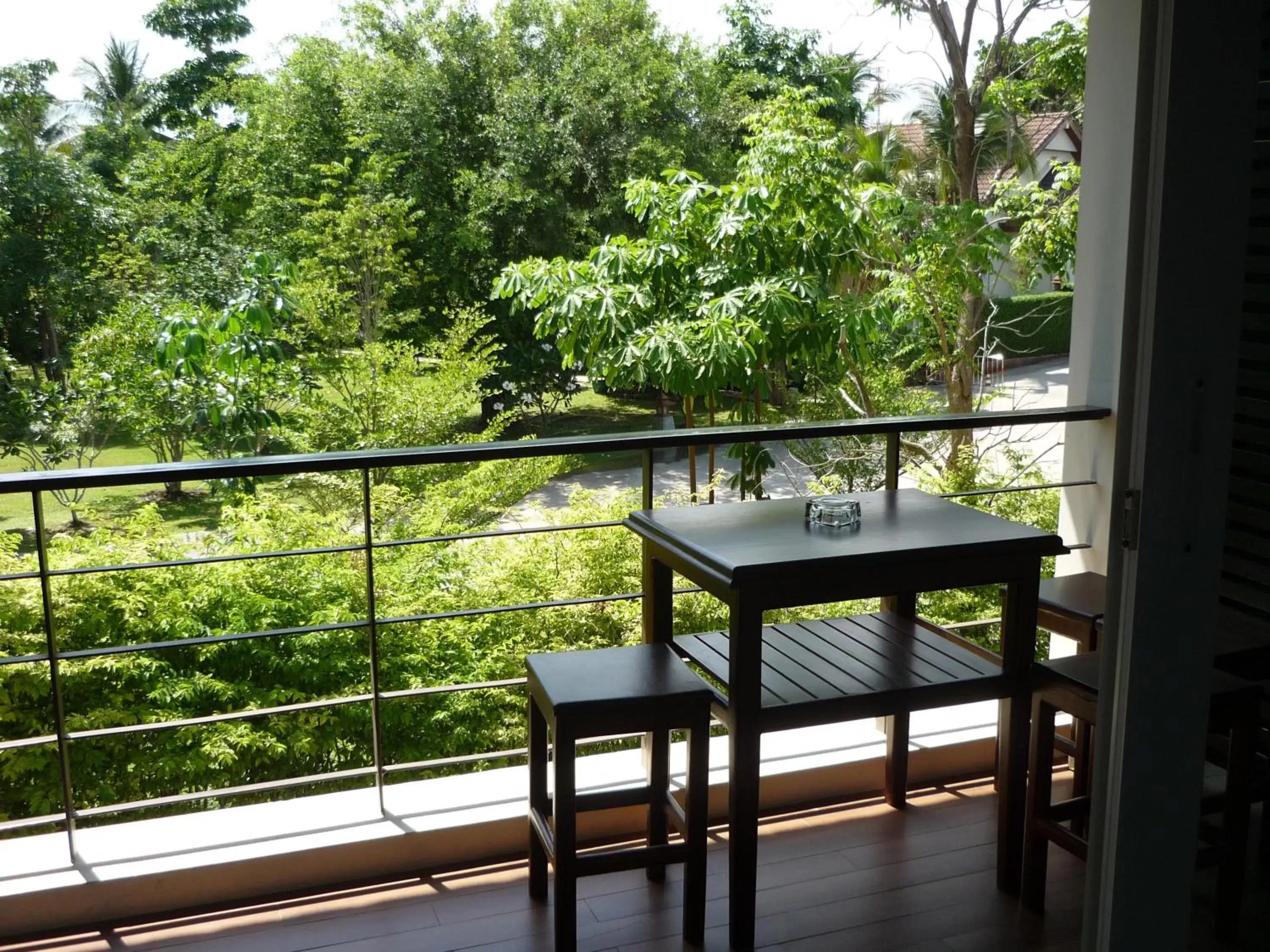 Garden view, Balcony/Terrace in The RiverKwai Bridge Resort