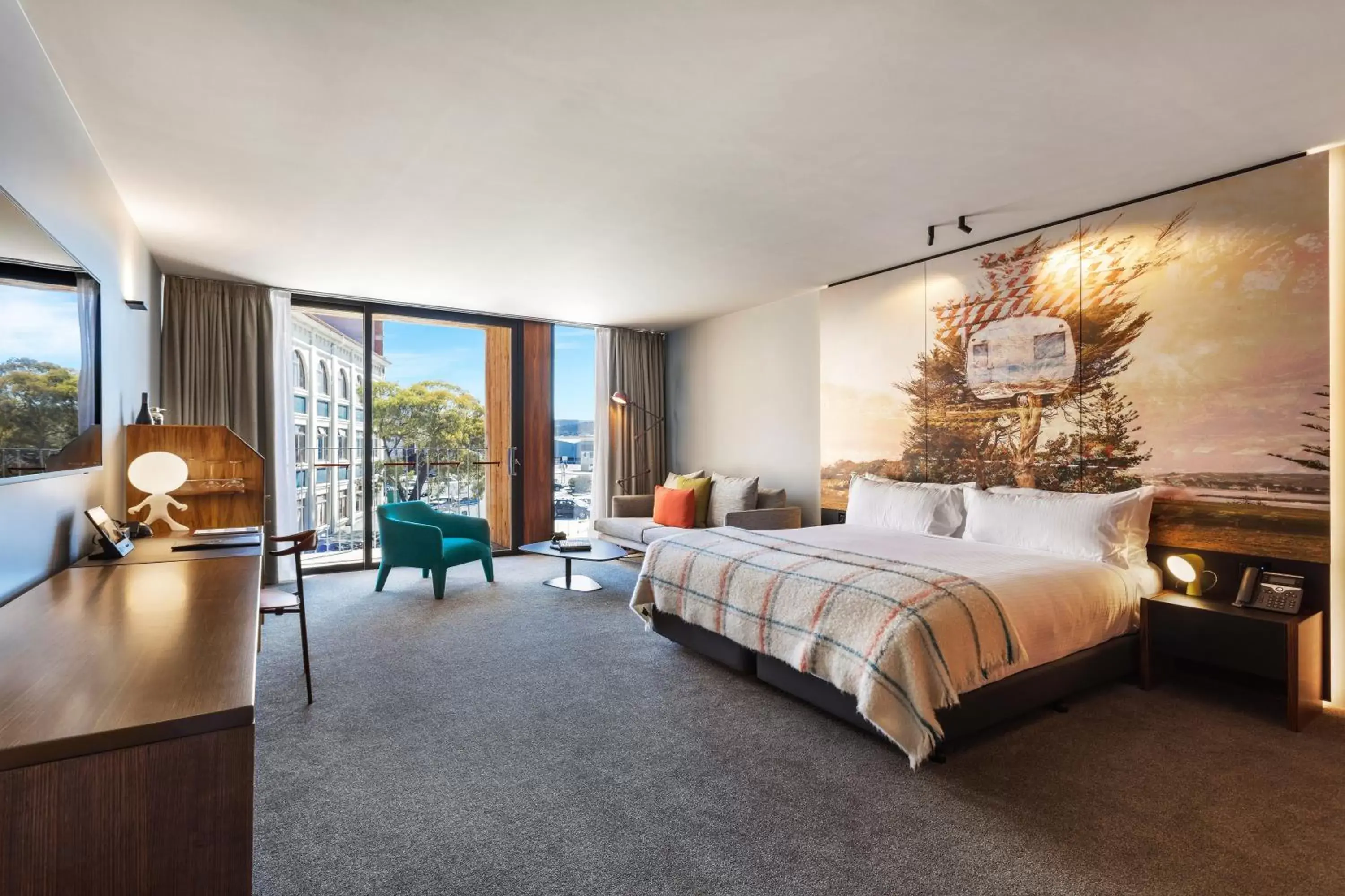 Patio, Bed in MACq 01 Hotel Patio, Bed in MACq 01 Hotel