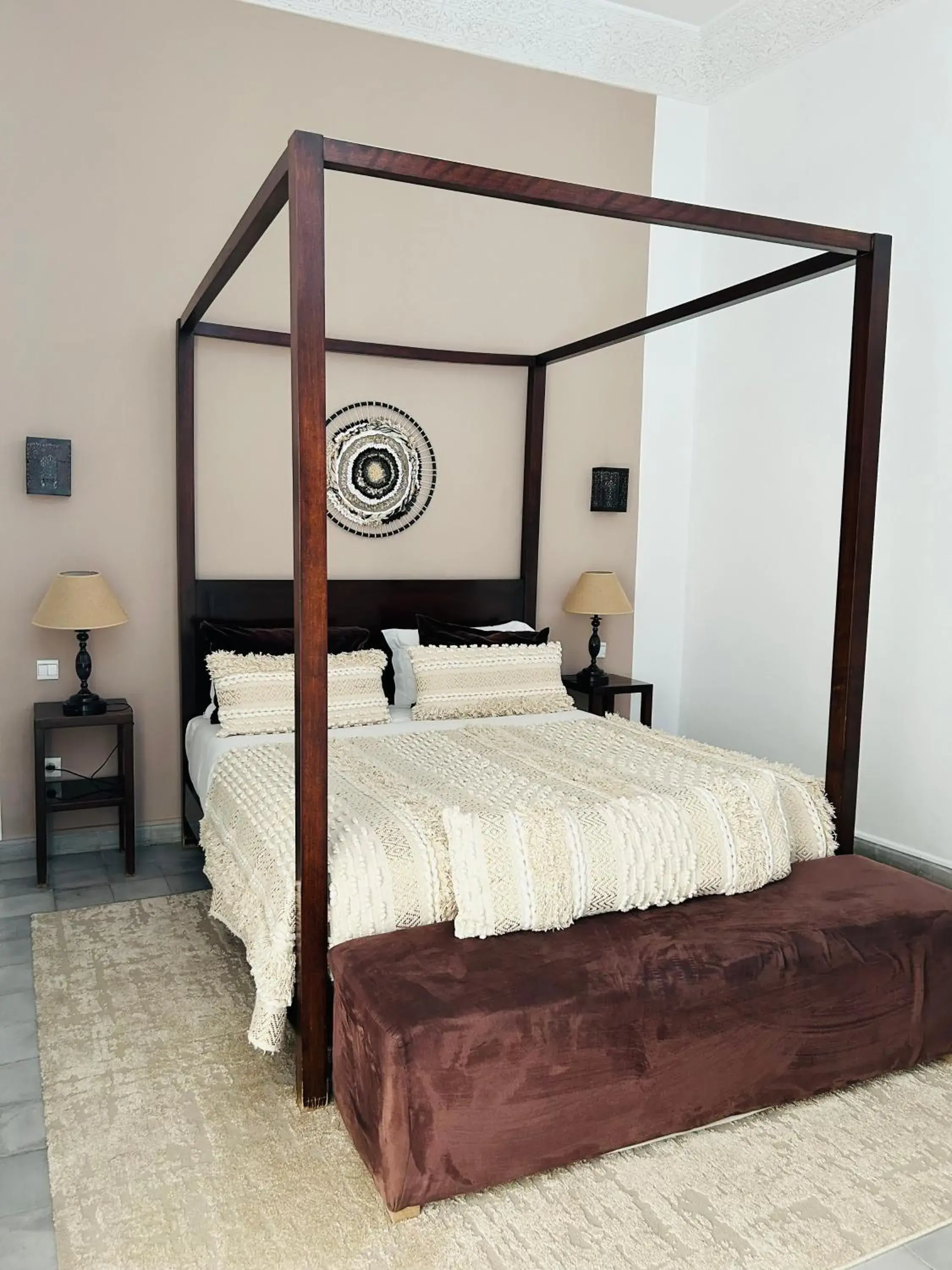 Bed in Riad Villa Weng & Spa