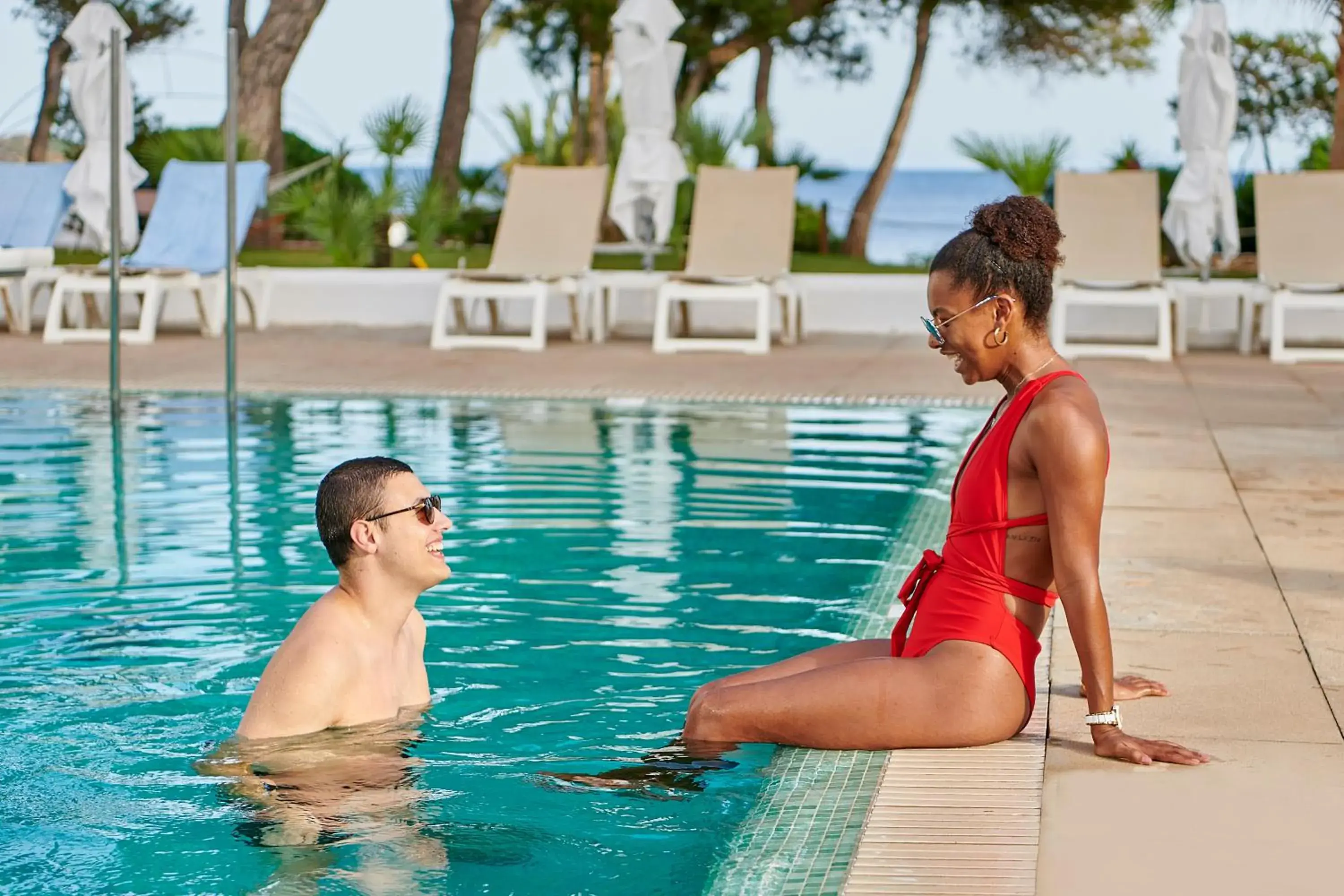 Swimming Pool in Iberostar Selection Santa Eulalia Ibiza Swimming Pool in Iberostar Selection Santa Eulalia Ibiza