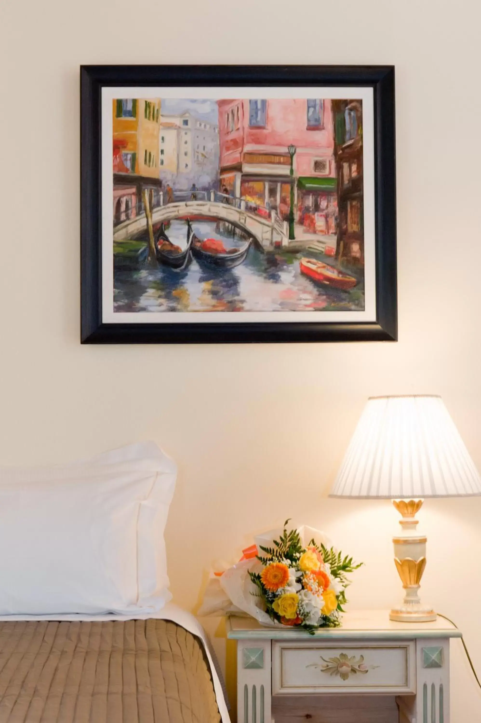 Decorative detail, Bed in Hotel Antica Fenice