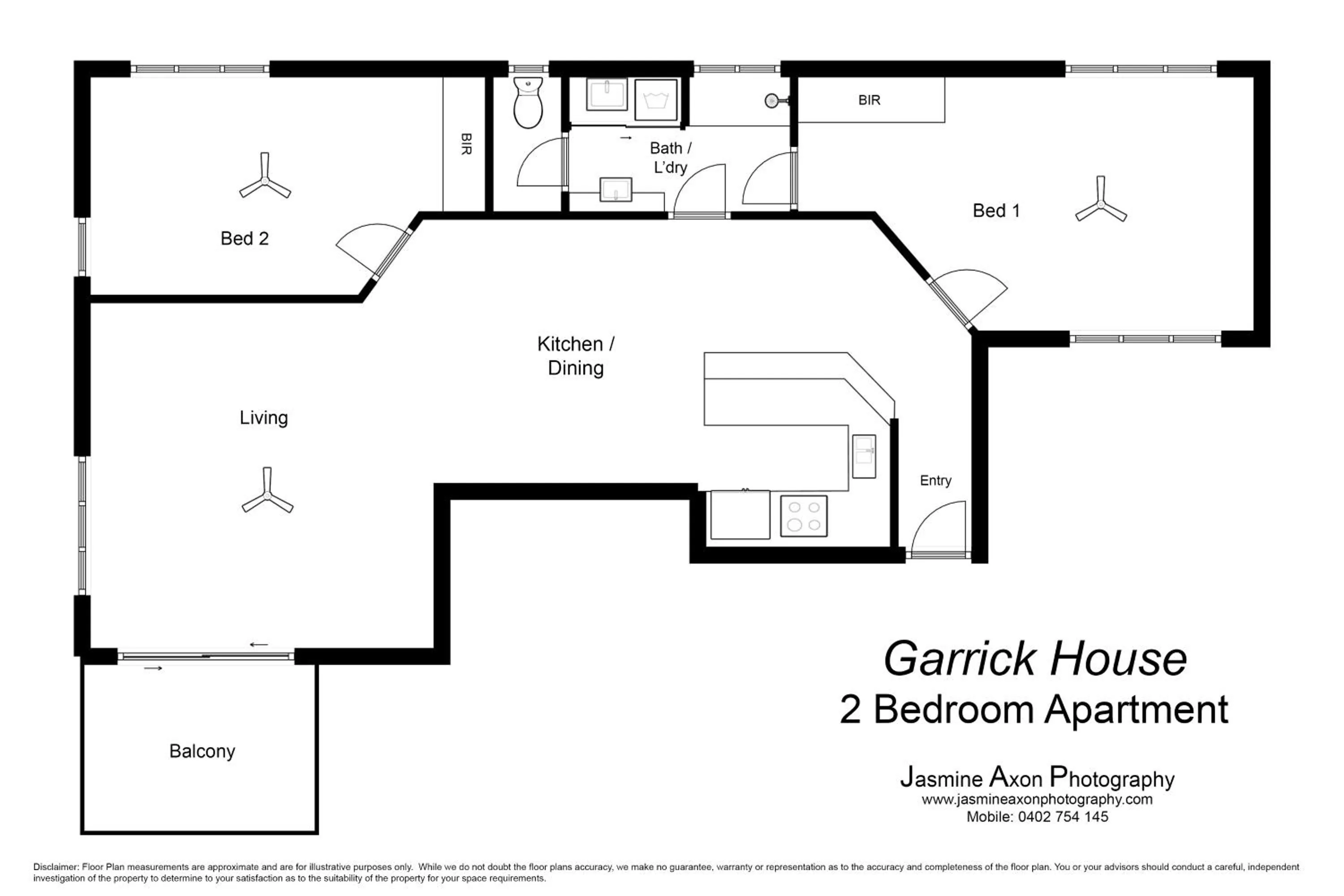 Floor plan in Garrick House