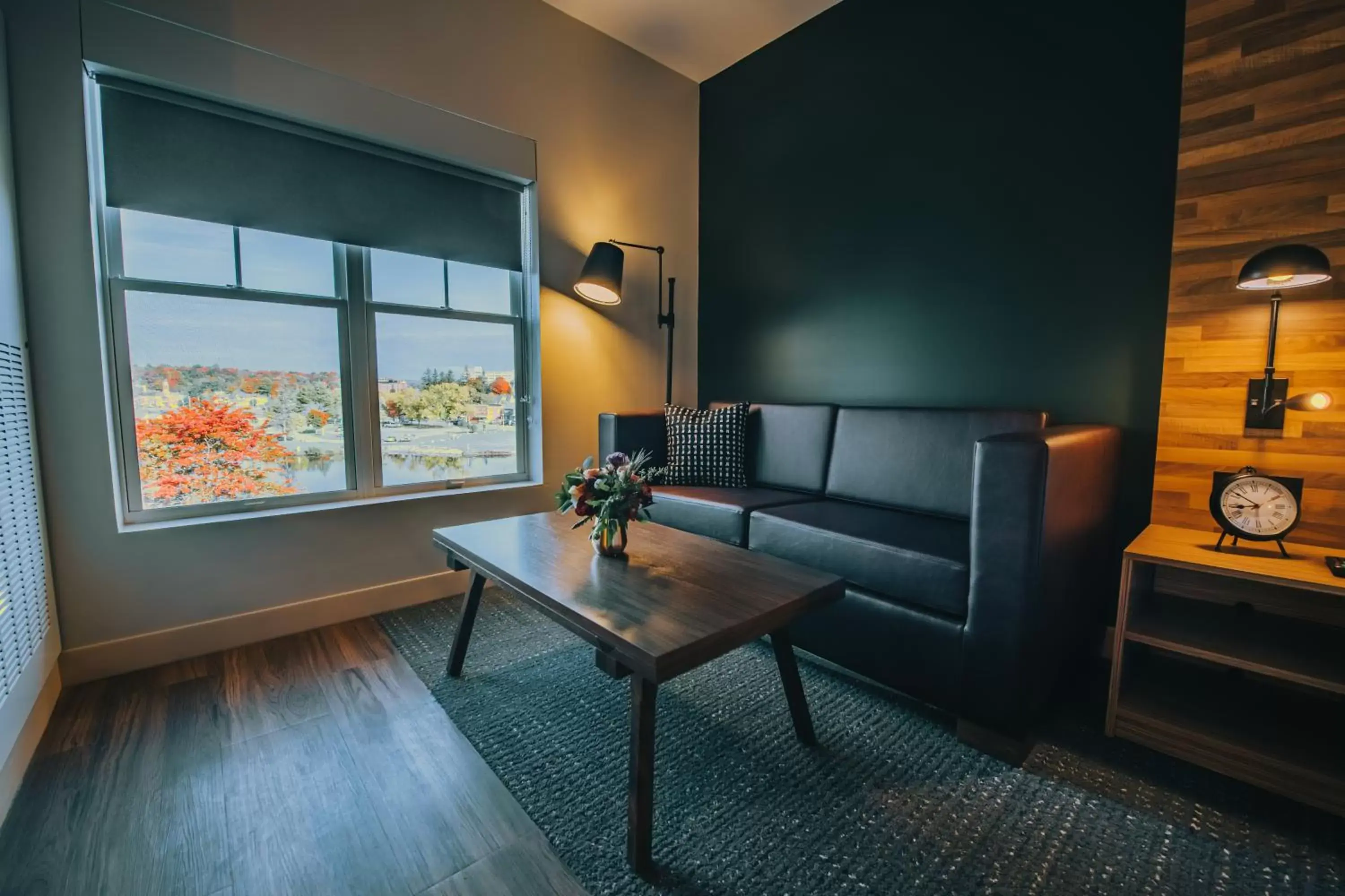 Living room, Seating Area in Saranac Waterfront Lodge