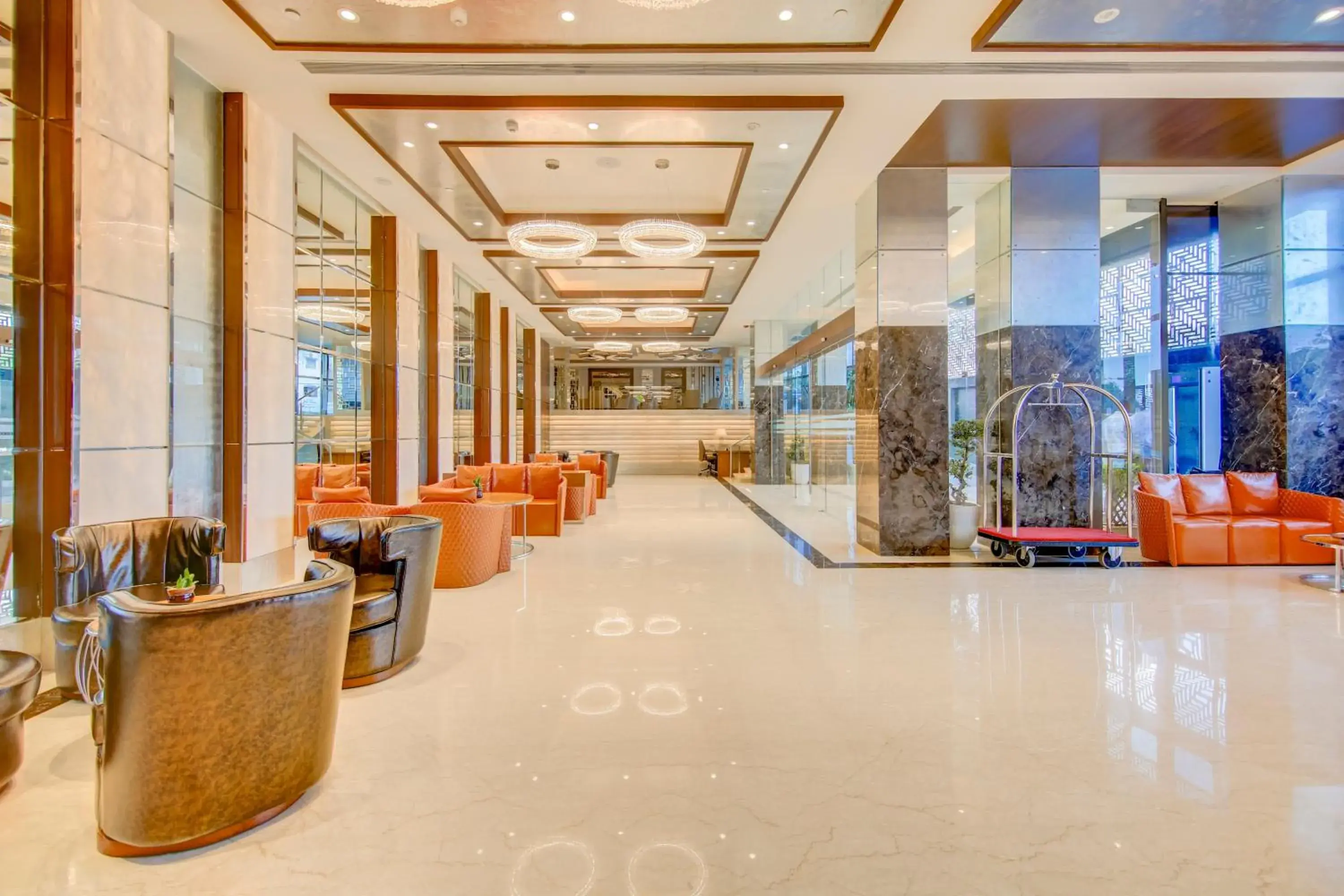 Lobby or reception in Radisson Blu Gorakhpur