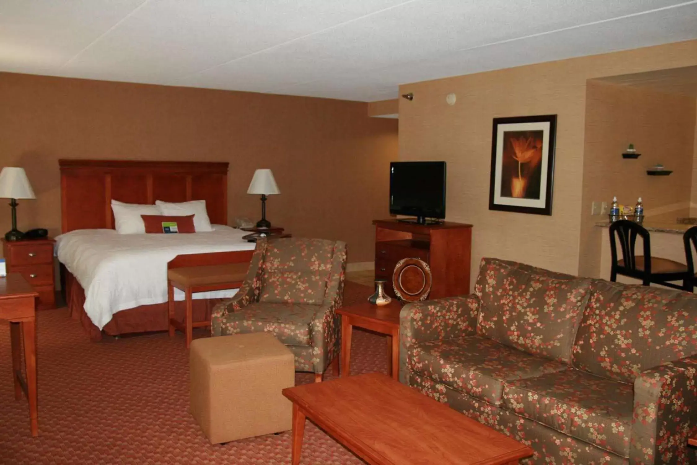 Living room in Hampton Inn East Peoria