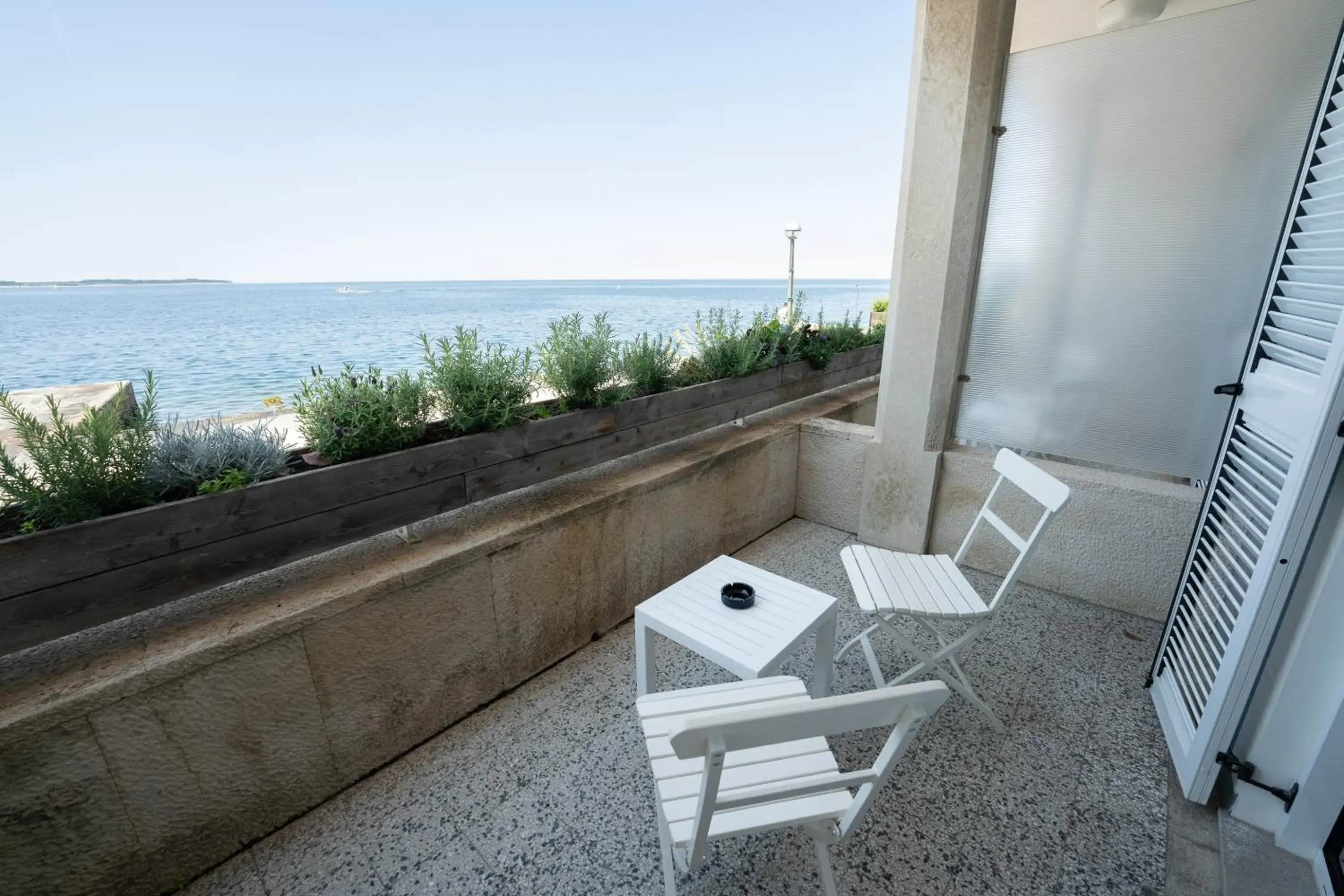 Balcony/Terrace, Sea View in Hotel Piran