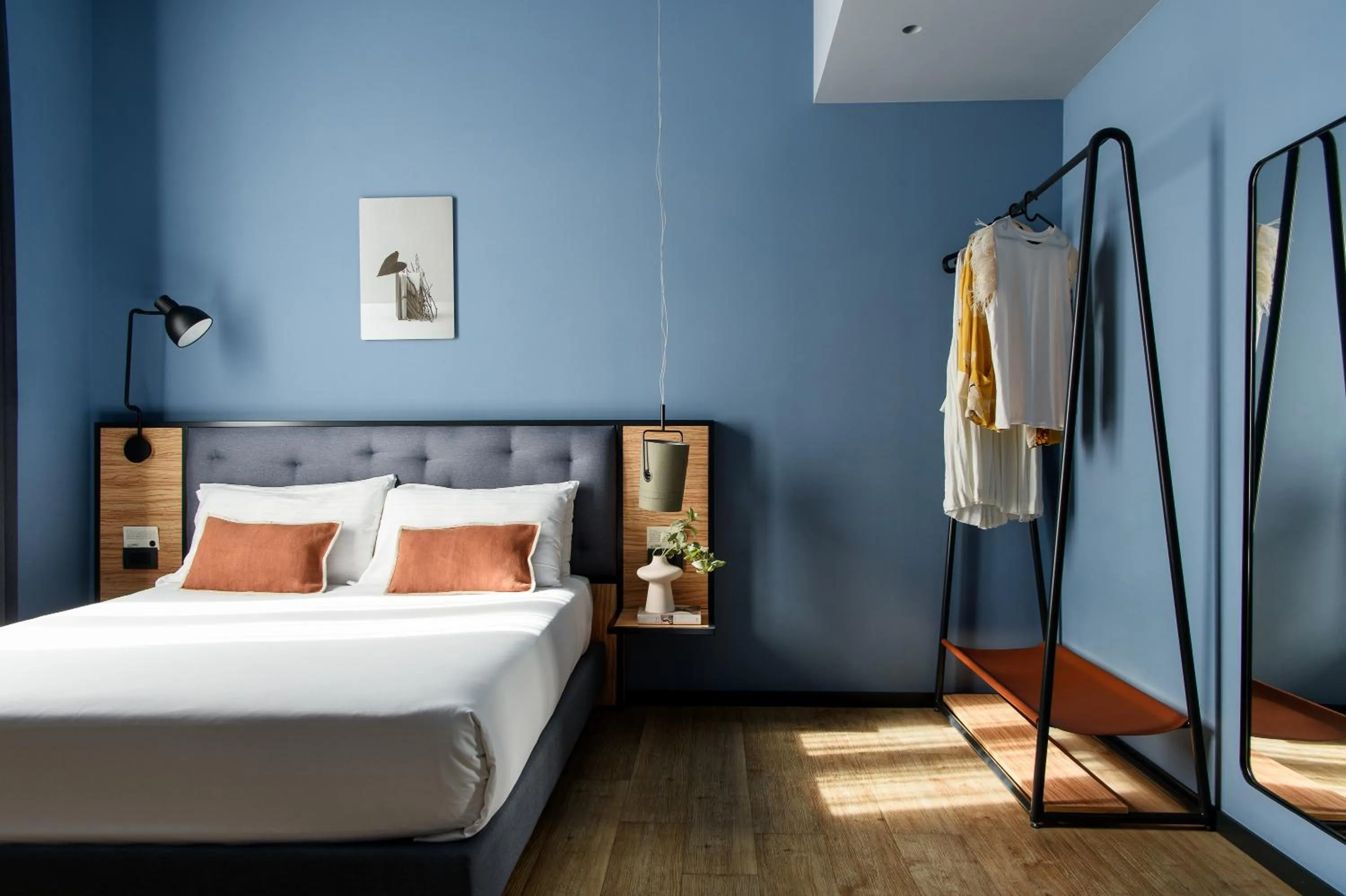 Bed in The Poet Hotel