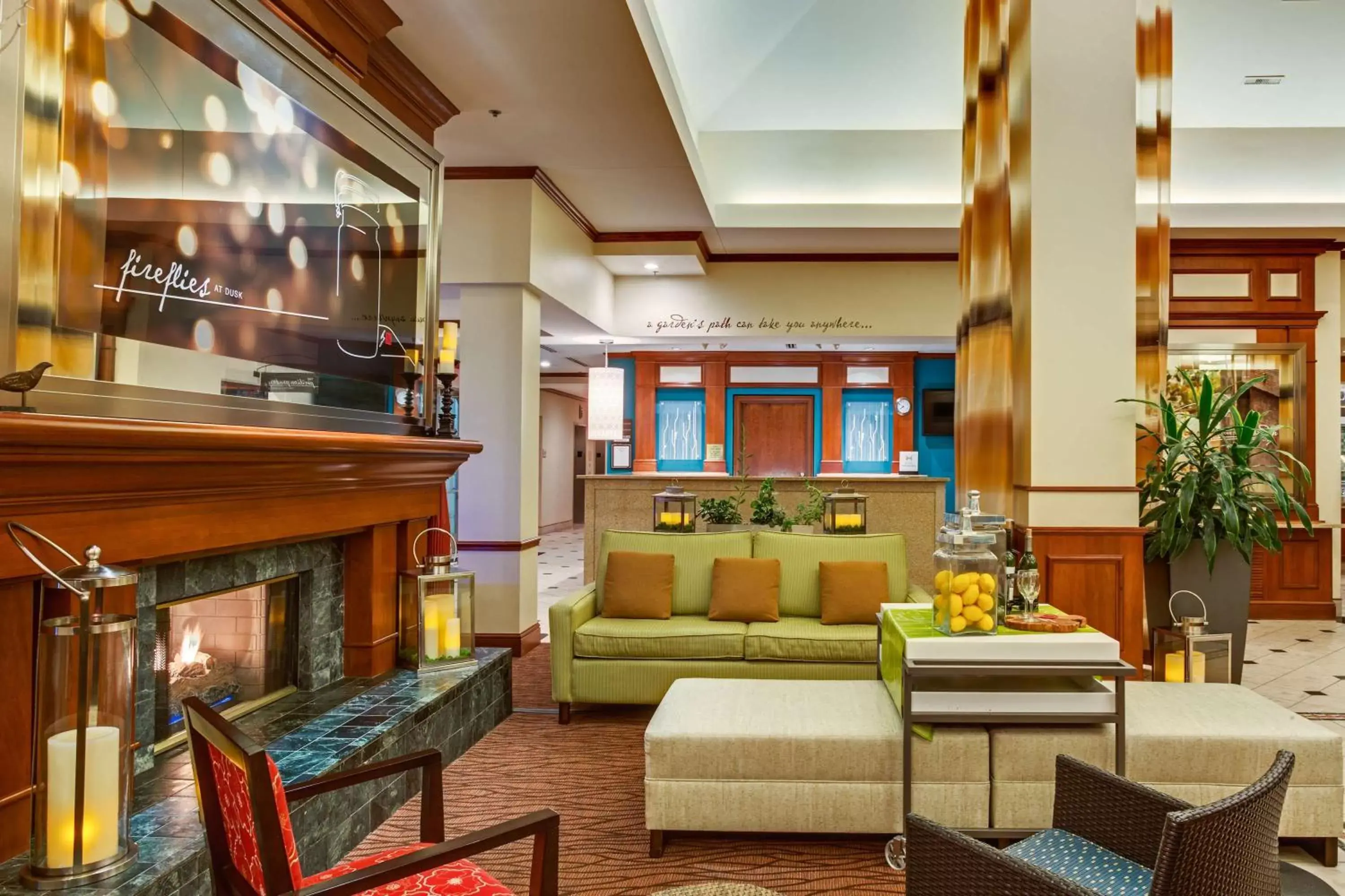 Lobby or reception in Hilton Garden Inn Cleveland Airport