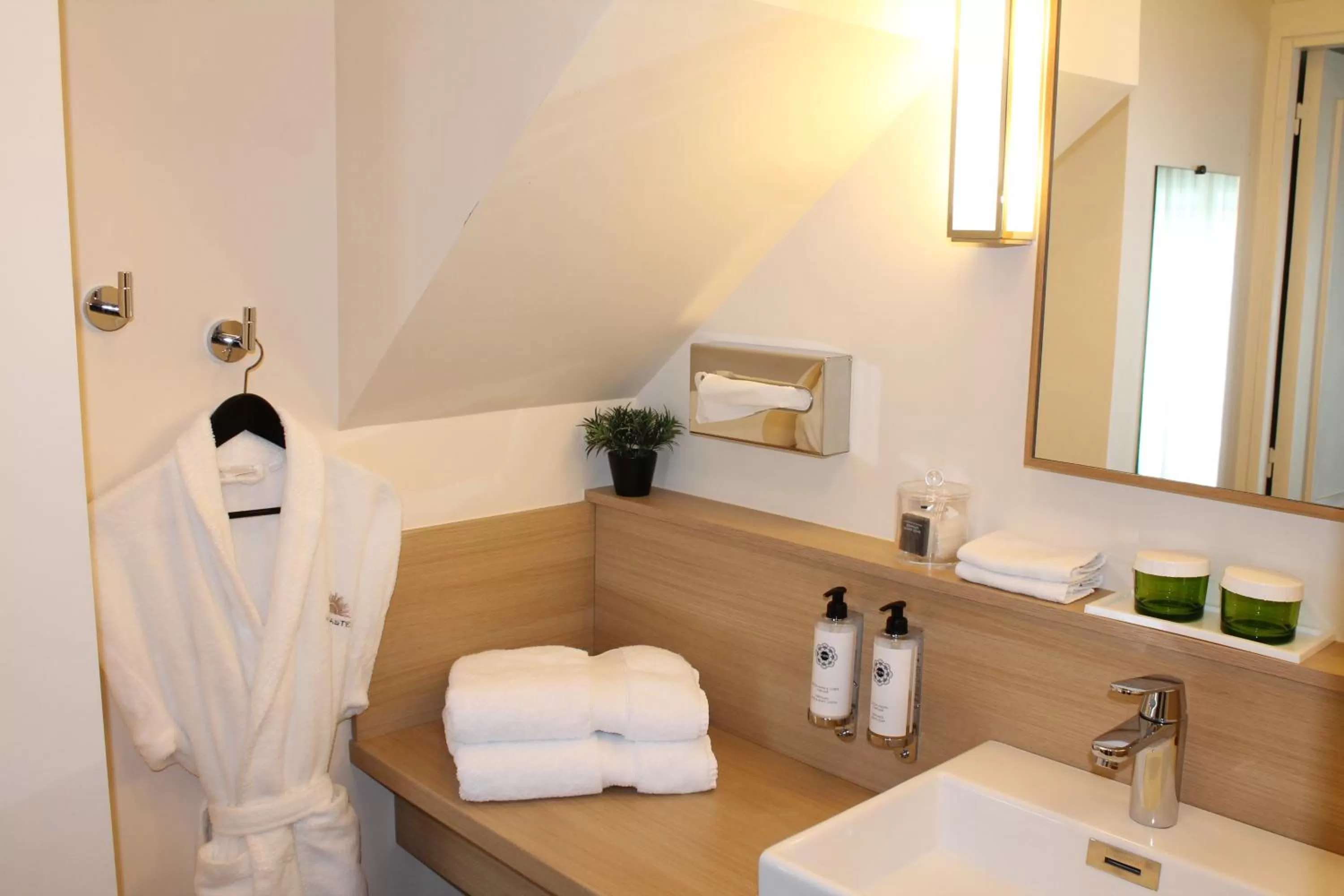 Property building, Bathroom in Hôtel jardin Le Pasteur