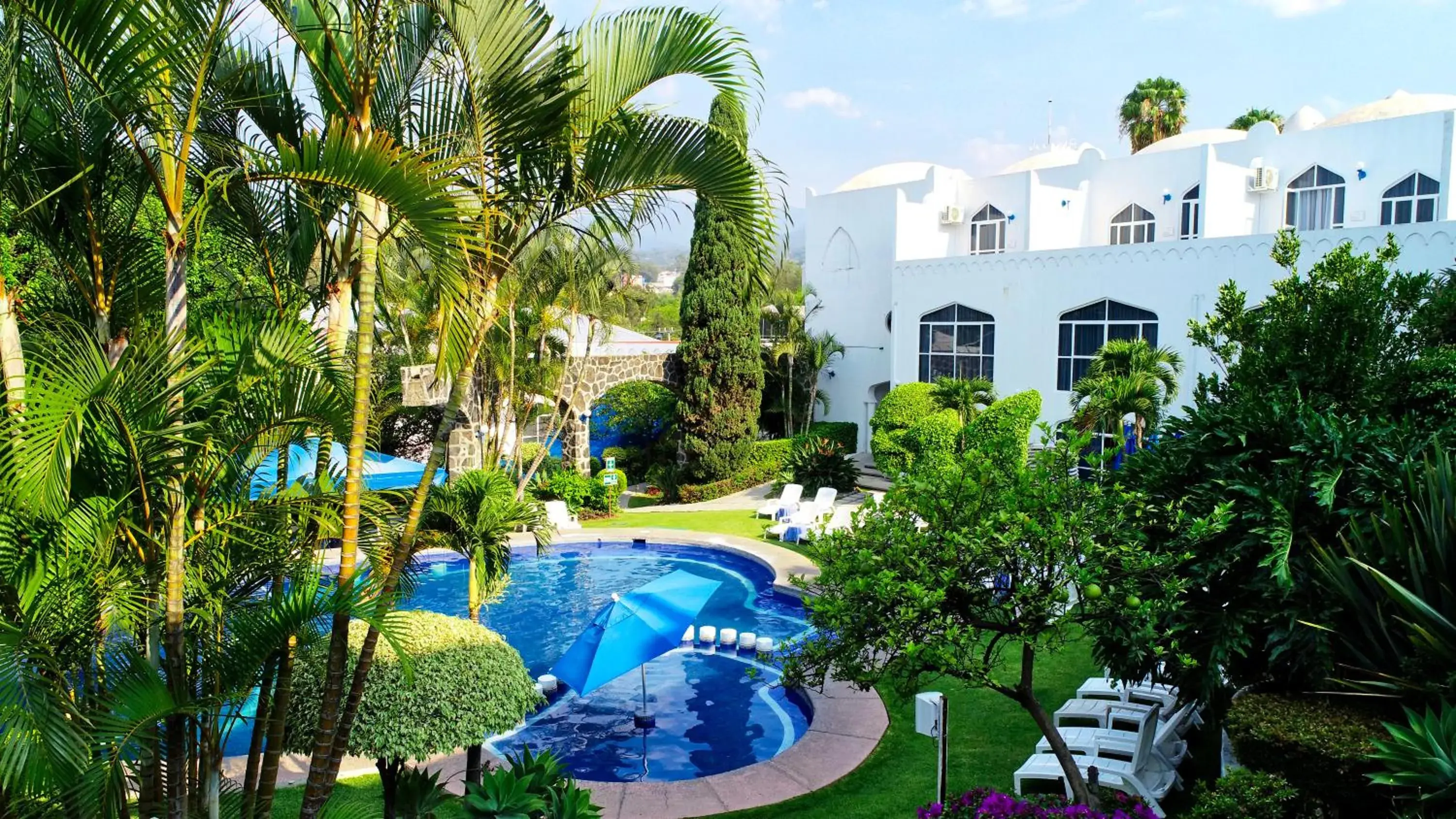 Property building, Pool View in Villa Bejar Cuernavaca