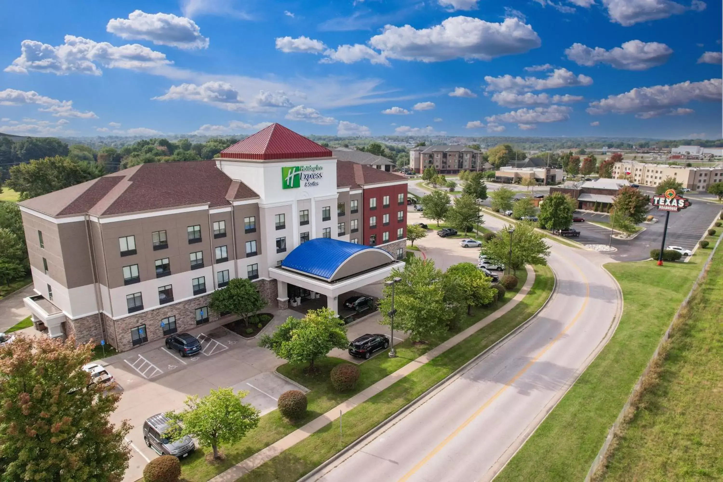 Property building, Bird's-eye View in Holiday Inn Express and Suites Springfield Medical District, an IHG Hotel