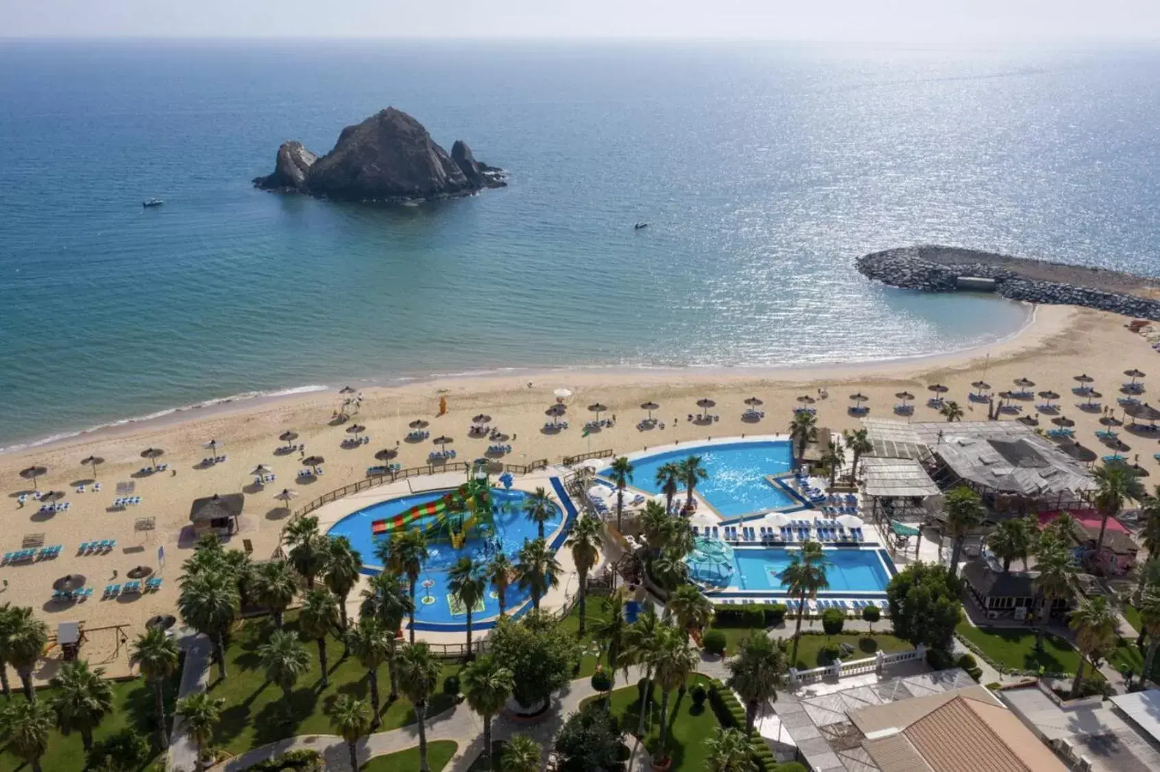 Swimming pool, Bird's-eye View in Sandy Beach Hotel & Resort