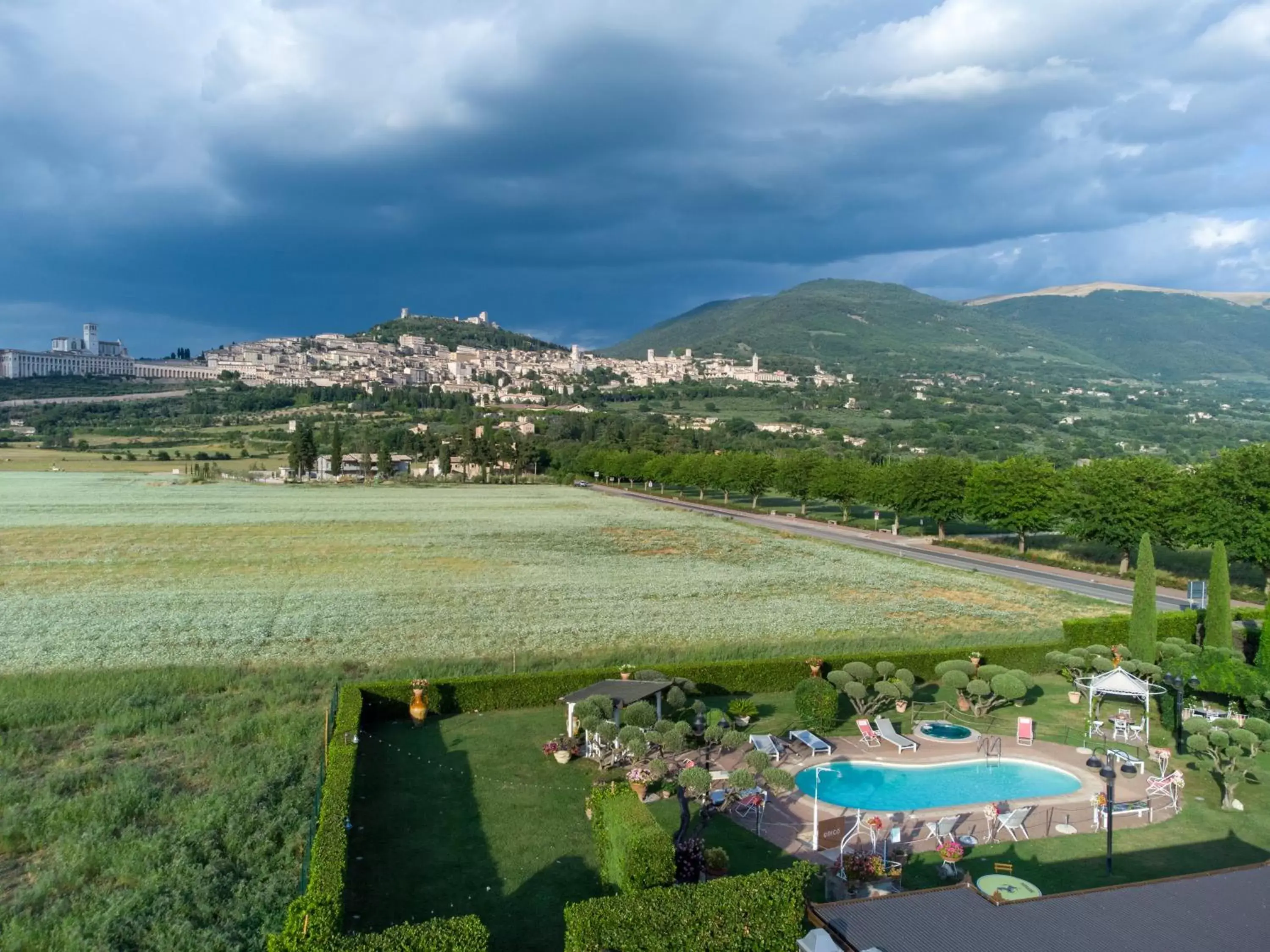 Bird's-eye View in UNICA Assisi agri-charming house