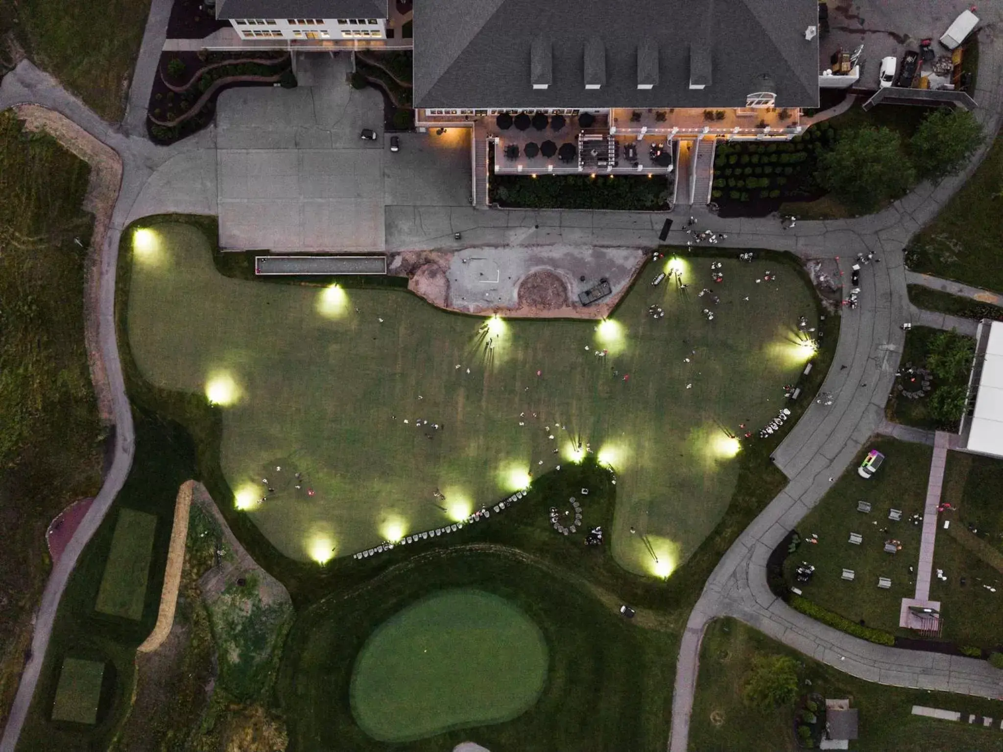 Golfcourse, Bird's-eye View in Geneva National Resort