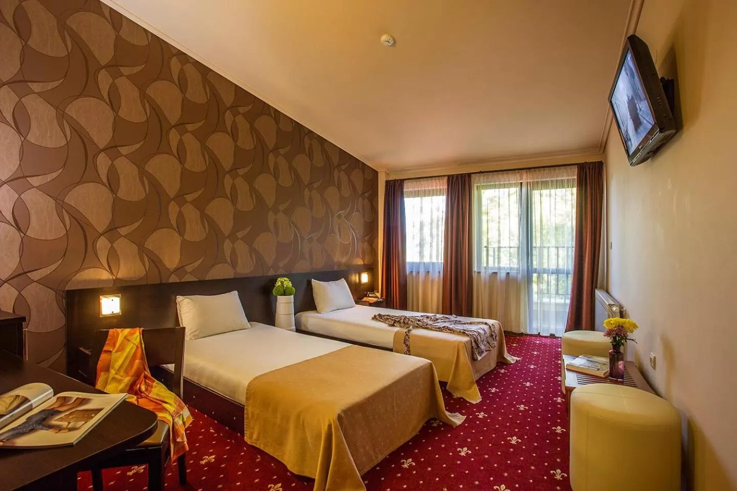 Bedroom, Bed in Hotel Villa Boyana - Free Parking