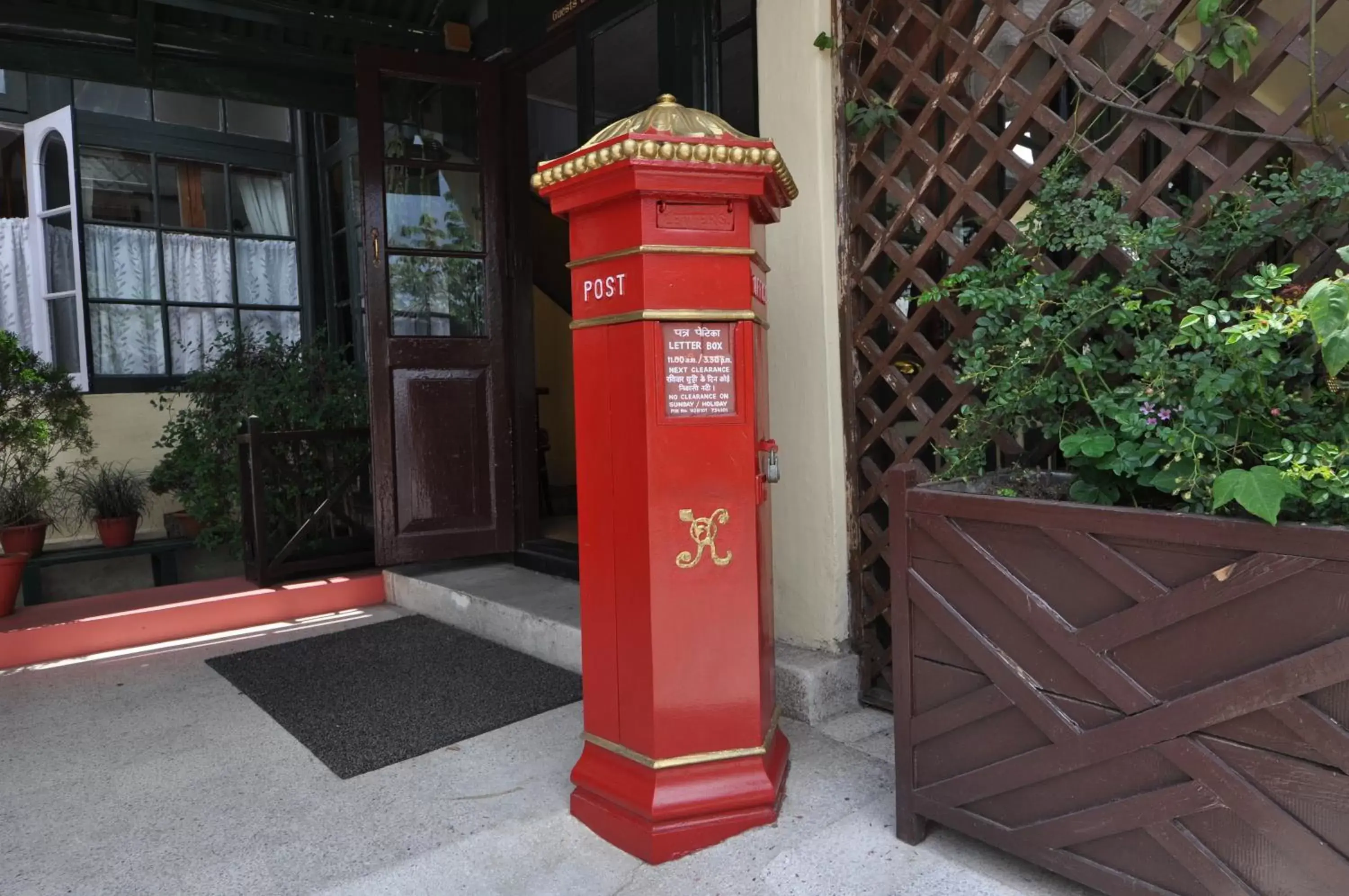 Facade/entrance in Windamere Hotel - A Colonial Heritage Facade/entrance in Windamere Hotel - A Colonial Heritage