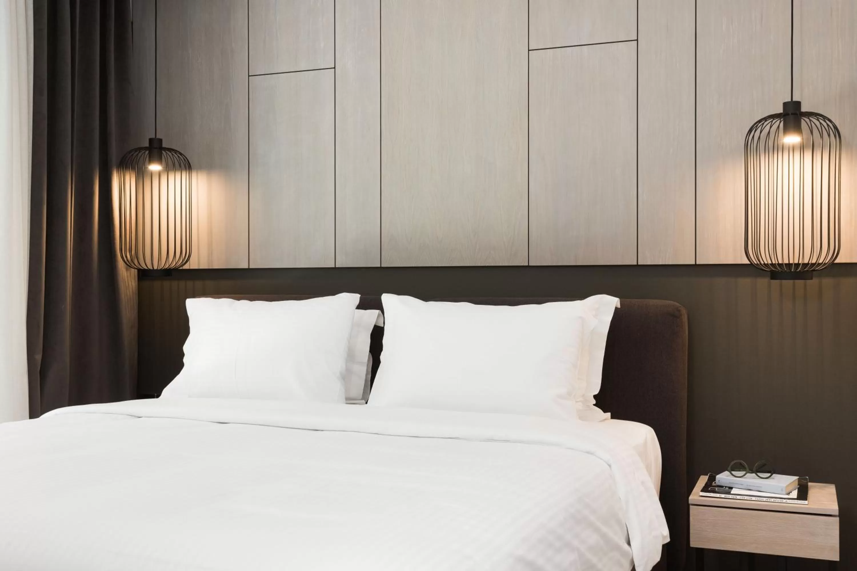 Bed in LUX&EASY Athens Downtown Apartments