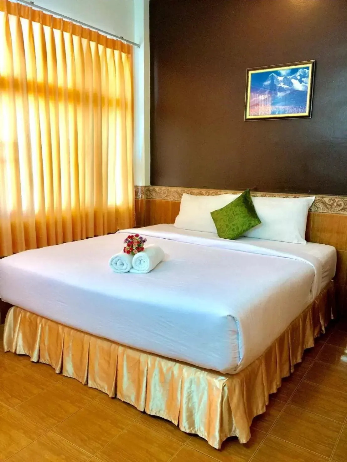 Bed in Suriwong Chumphon Hotel