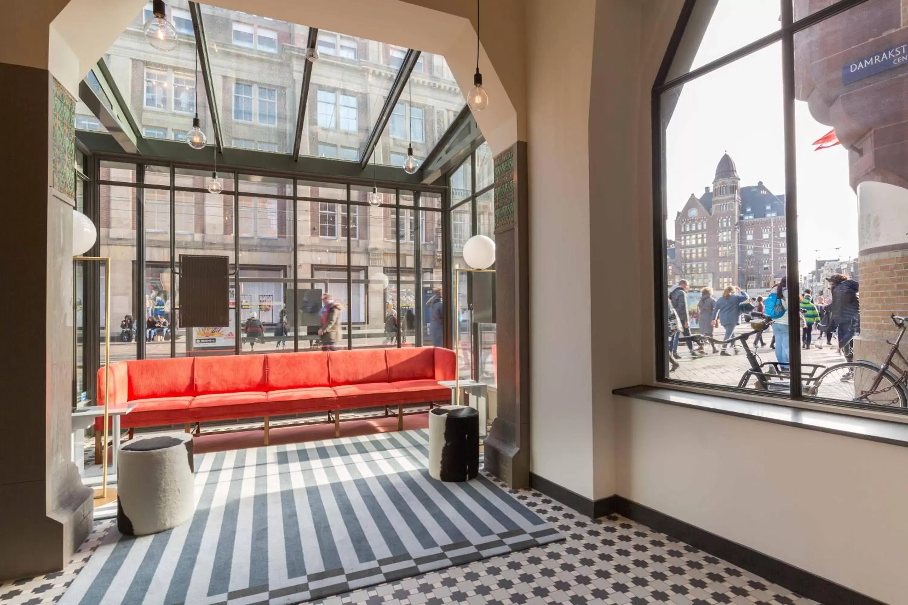 Lobby or reception in Hotel Amsterdam De Roode Leeuw