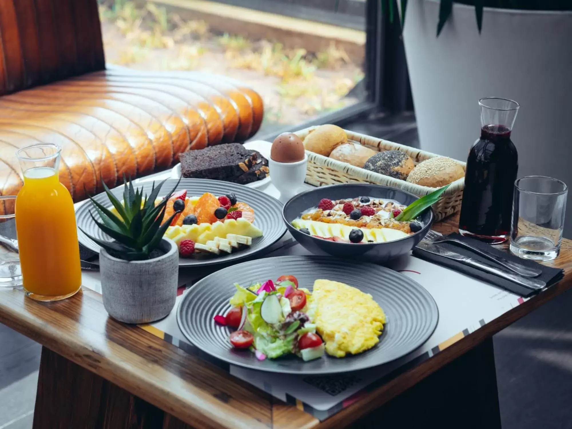 Continental breakfast in ONOMO Hotel Casablanca Sidi Maarouf