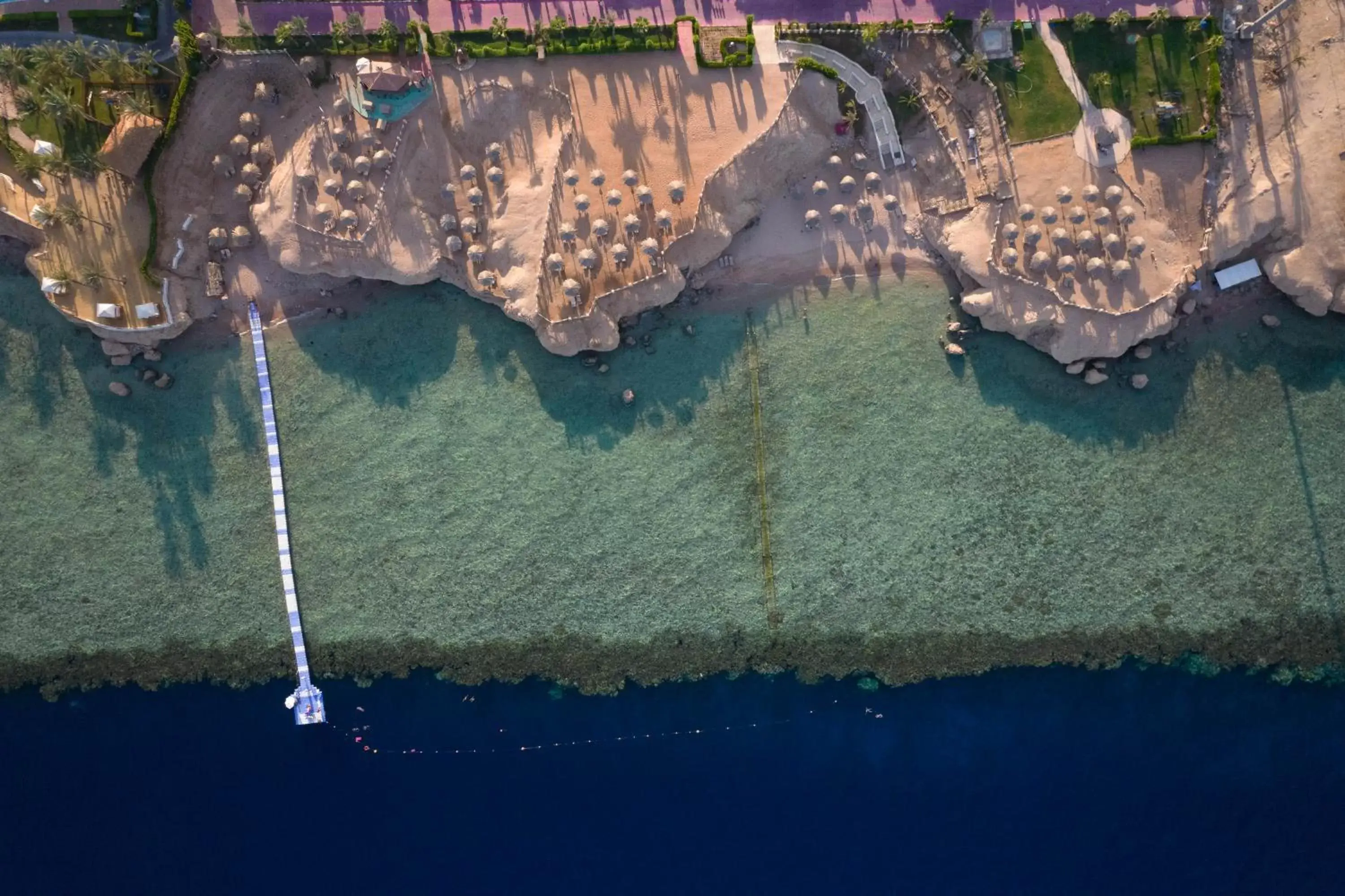 Beach, Bird's-eye View in Safir Sharm Waterfalls Resort