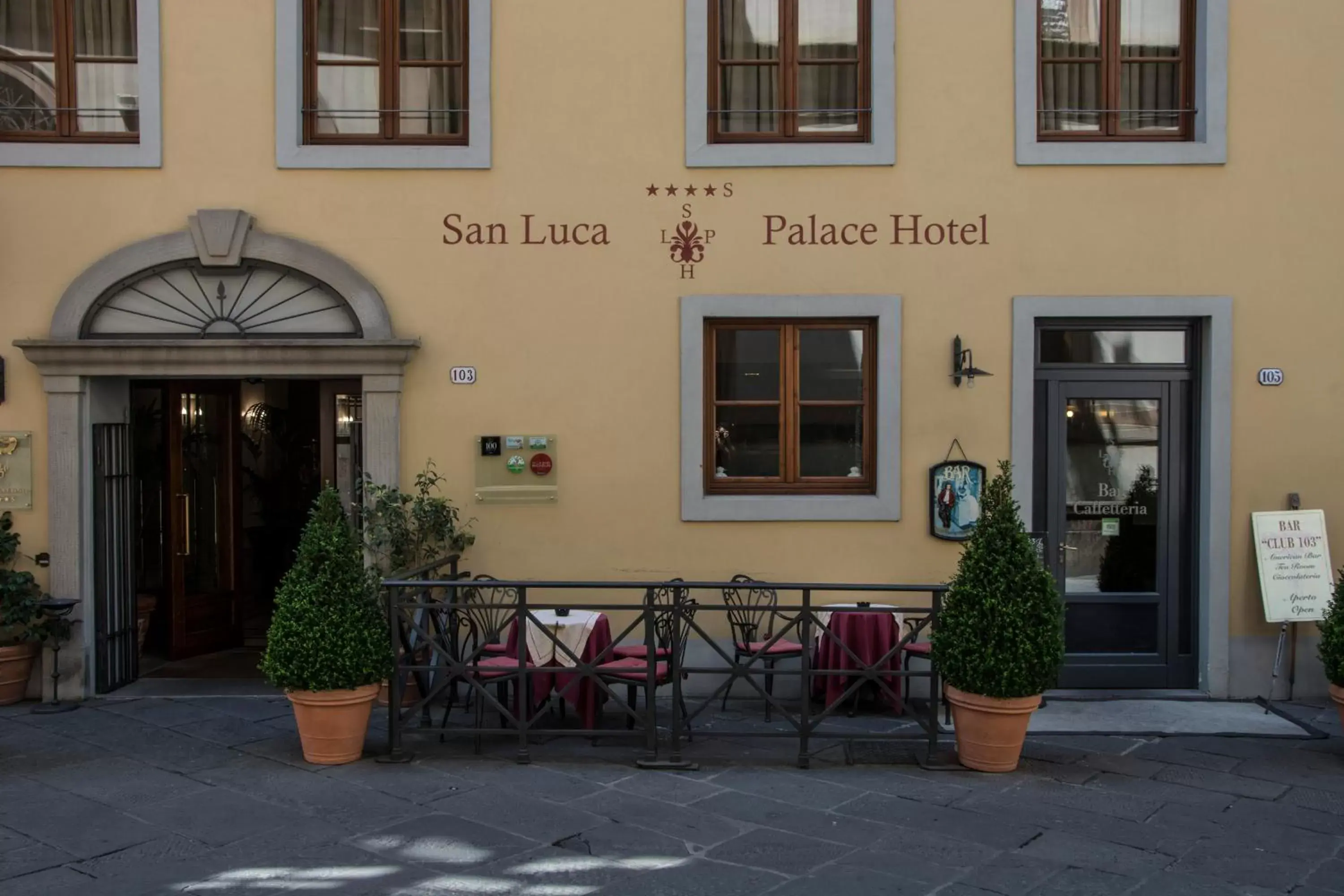 Facade/entrance, Patio/Outdoor Area in San Luca Palace