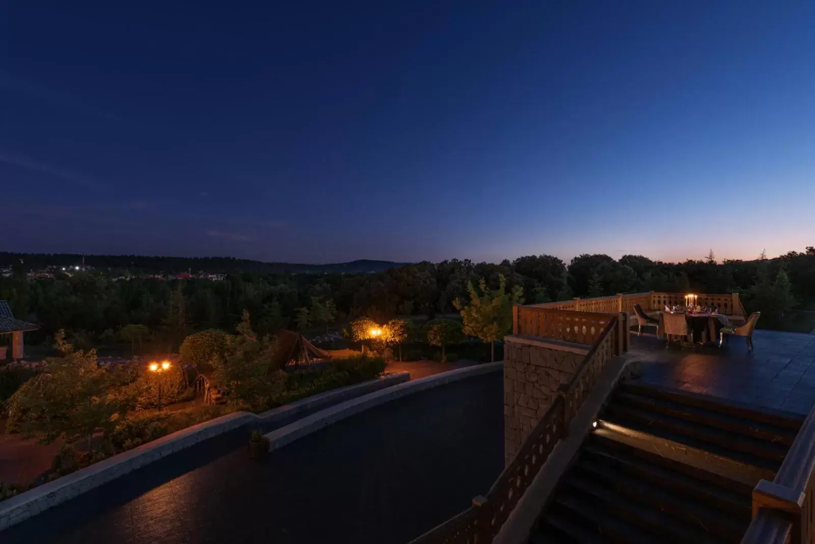 Balcony/Terrace, Swimming Pool in Michlifen Resort & Golf